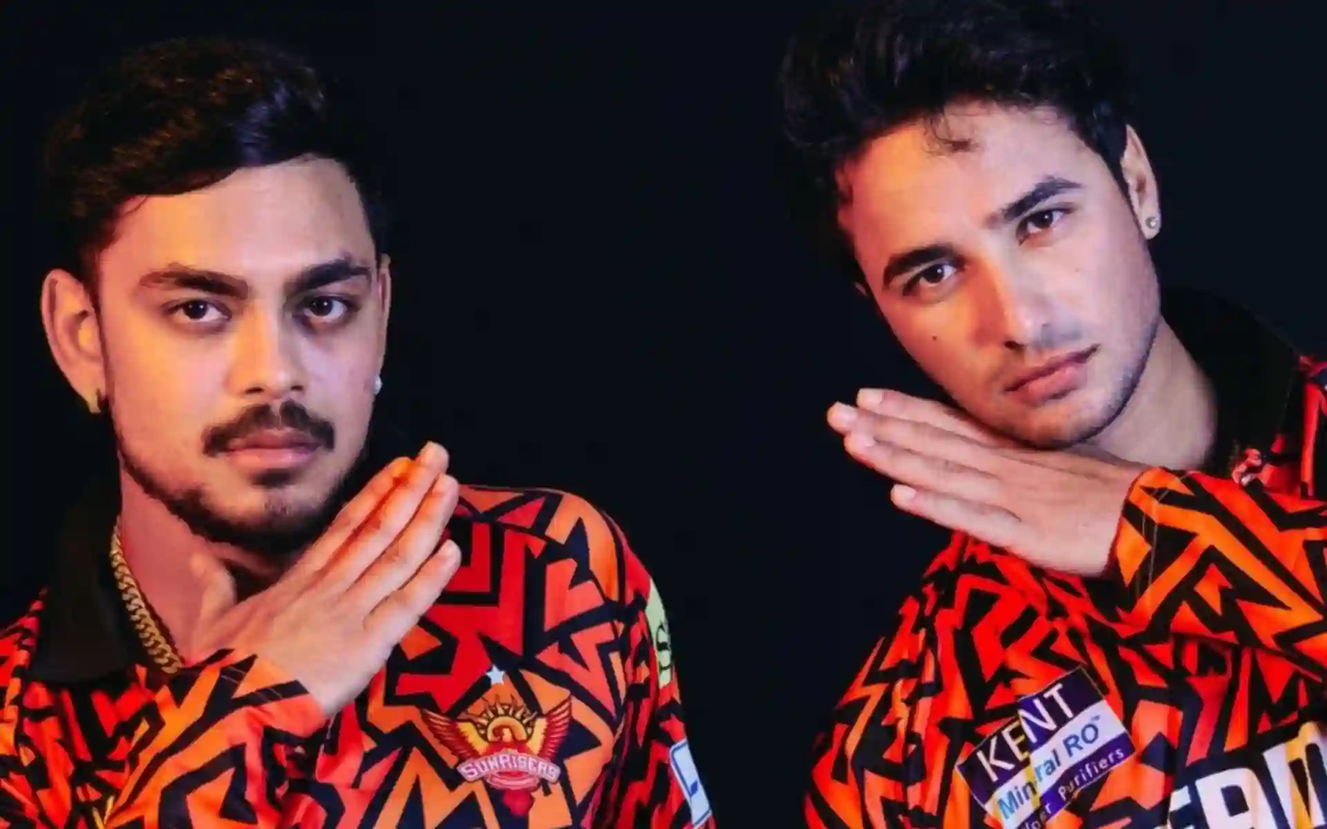 Ishan Kishan with Abhishek Sharma (Source:@IshanWK32/X.com)