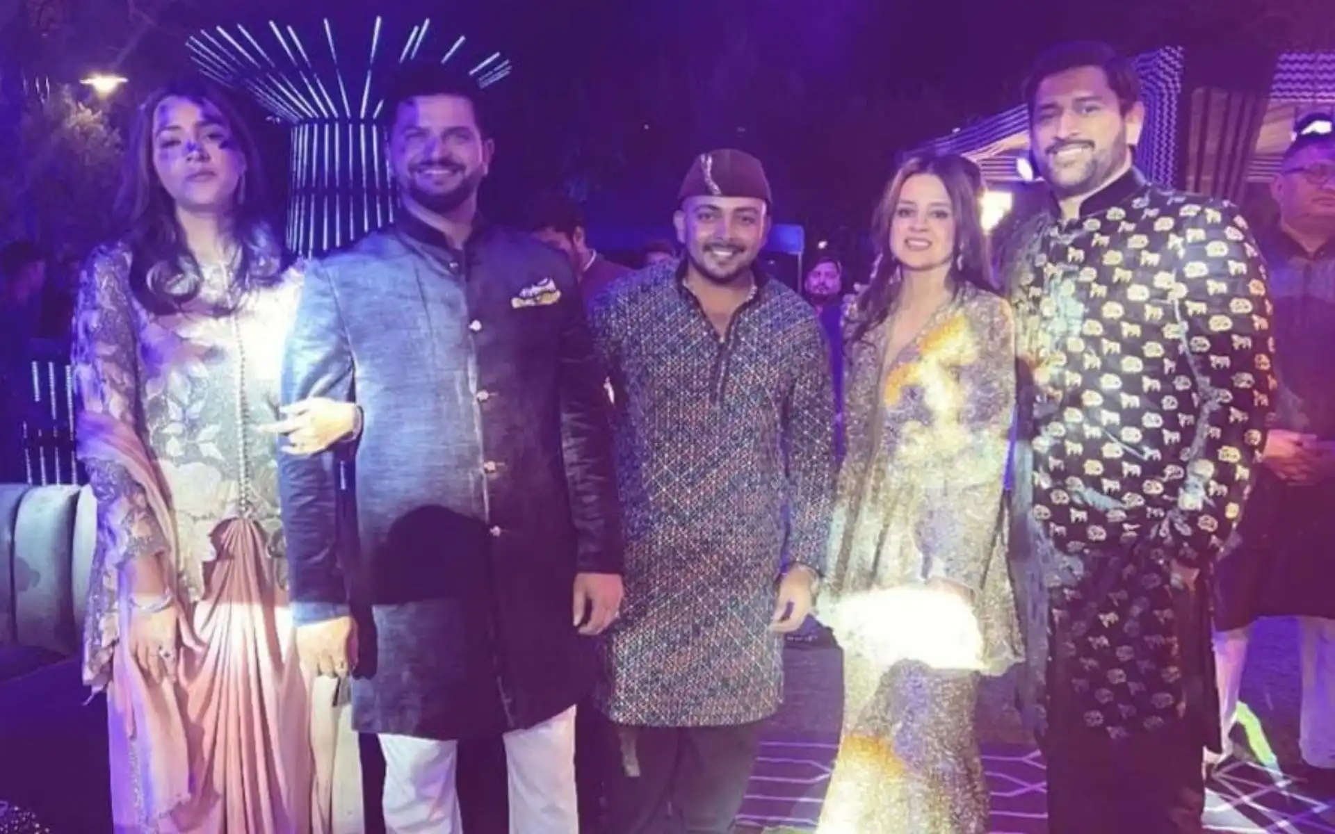 Prithvi Shaw with MS Dhoni and Suresh Raina. [Source - prithvishaw/Instagram]