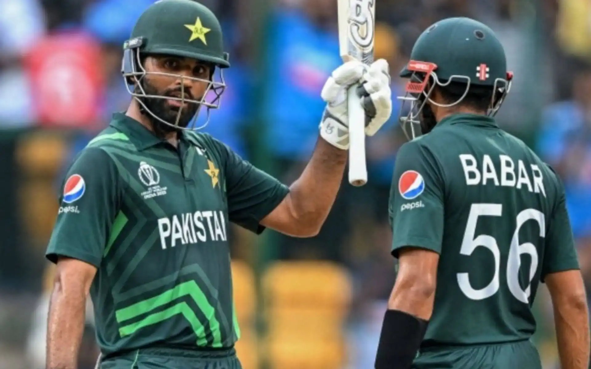 Babar Azam with Fakhar Zaman [Source: @BasitSubhani/X]