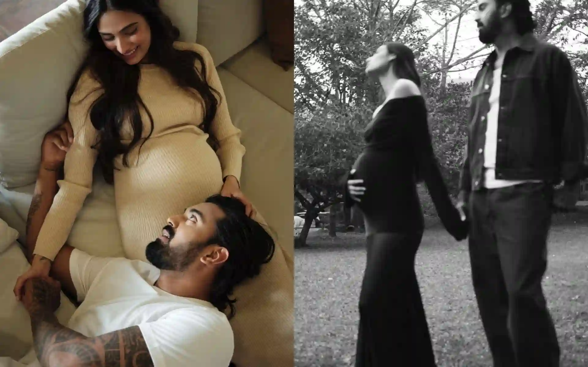 'Oh Baby,' Athiya Shetty Posts Cute Pregnancy Photoshoot Pictures With KL Rahul