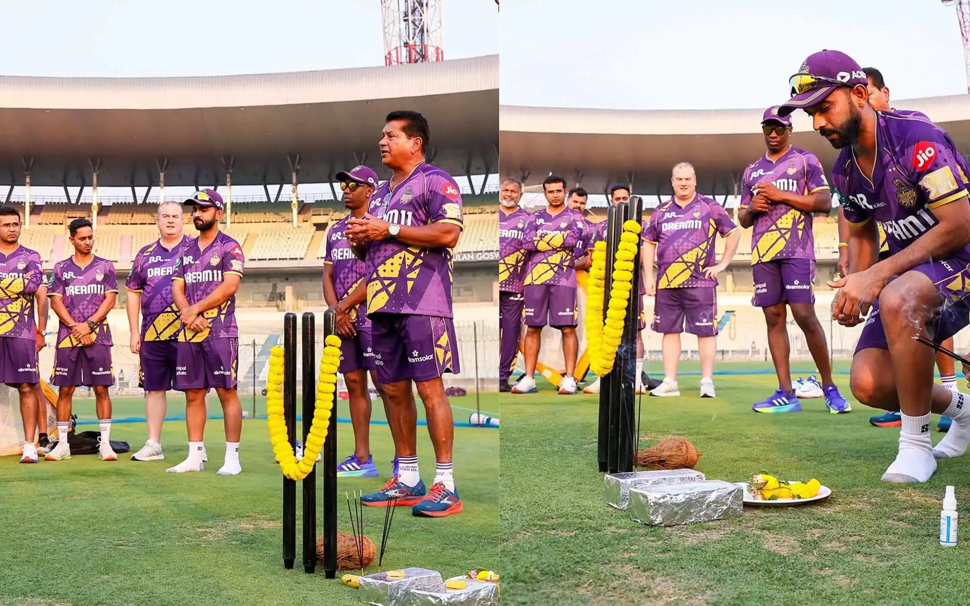 Rahane & Co. Kick Off KKR’s IPL Campaign With Divine Blessings At Eden Gardens