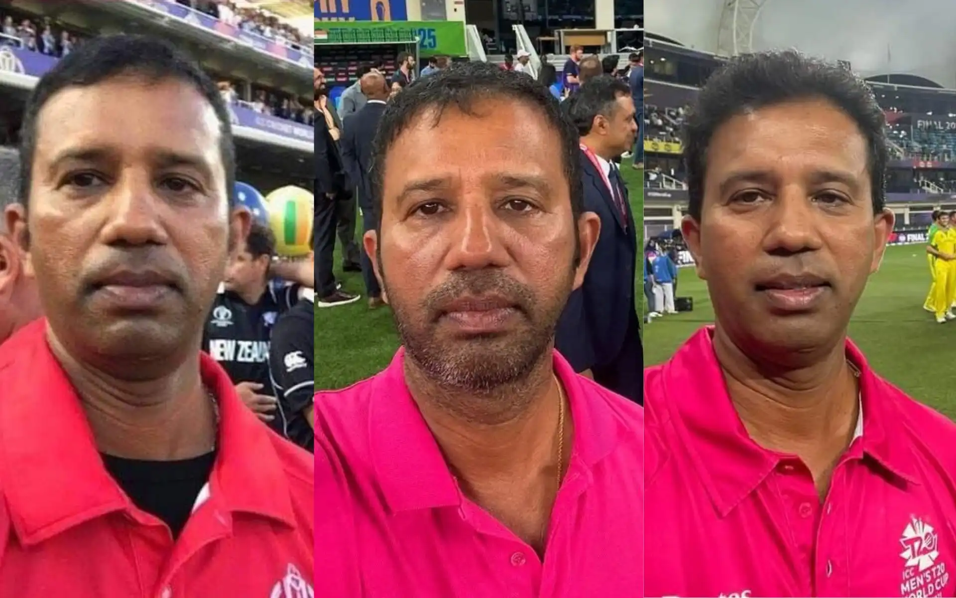 Kumar Dharmasena after several ICC finals since 2019 [Source: @mufaddal_vohra/x]