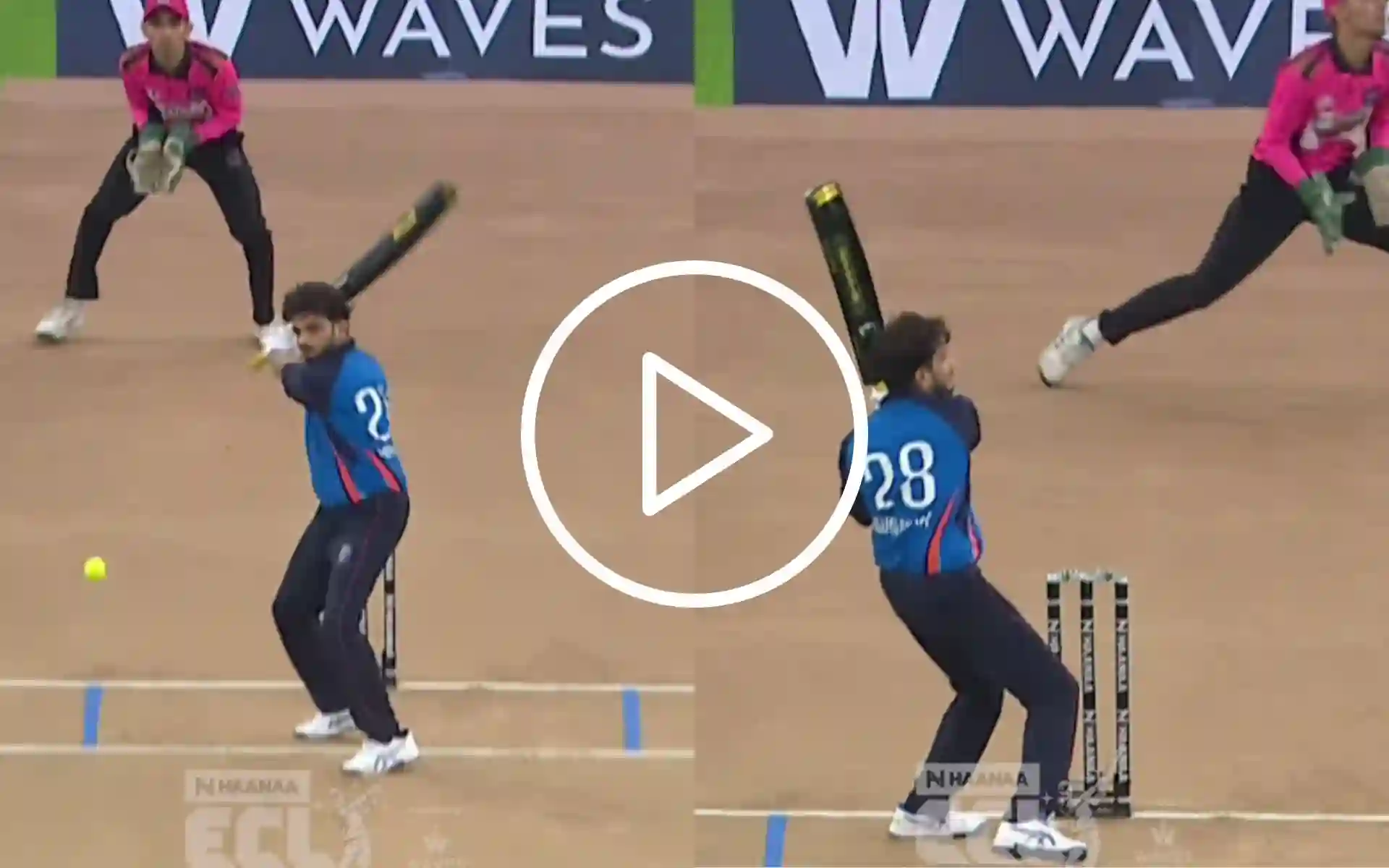 [Watch] Munawar Faruqui Lights Up ECL; Comedian Channels Cricket Gods To Rule