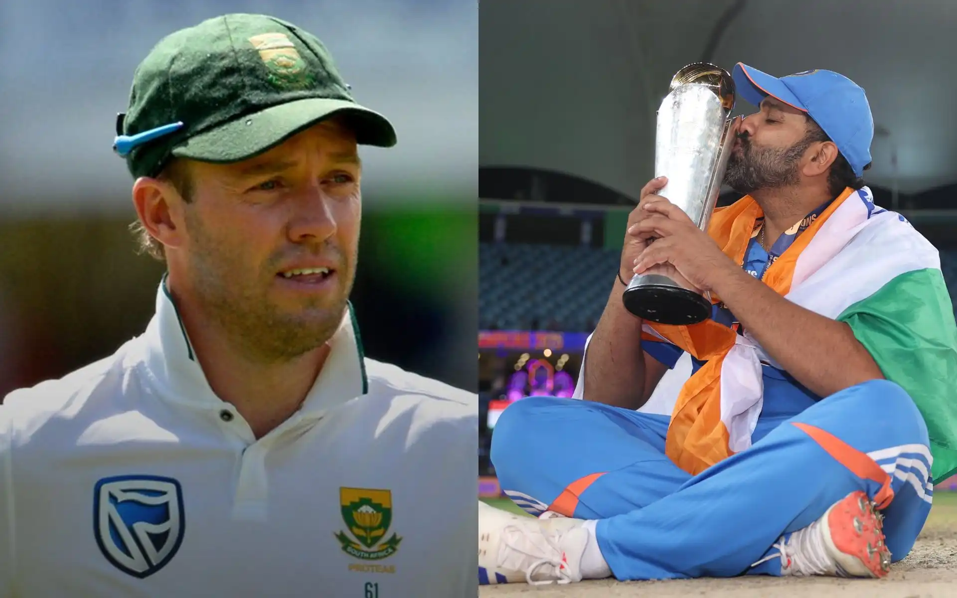 AB de Villiers and Rohit Sharma [Source: @ICC/X.com]