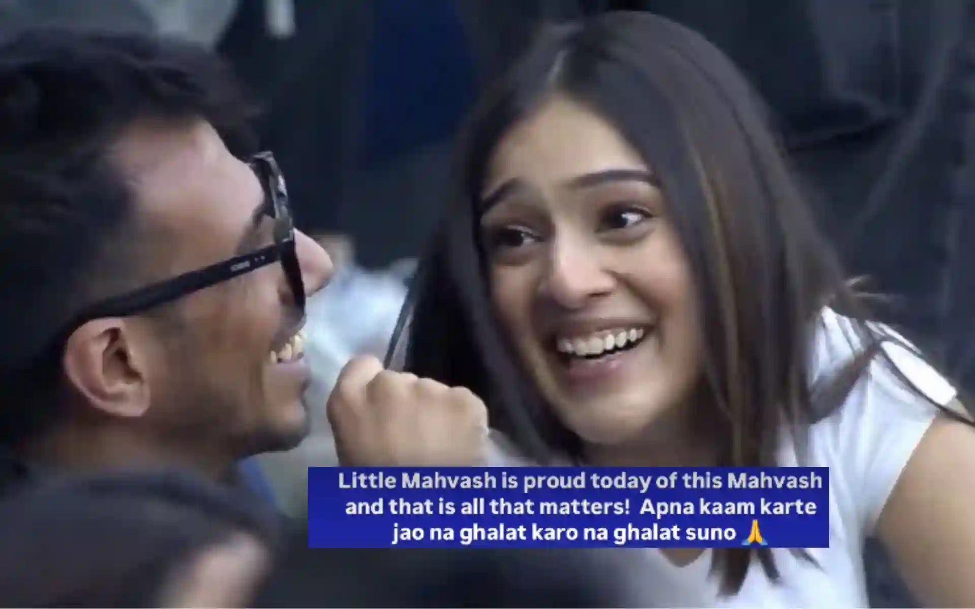 Yuzvendra Chahal with alleged girlfriend, RJ Mahvash [Source: @AkshayAkkiFan/x.com, @rj.mahvash/instagram.com]