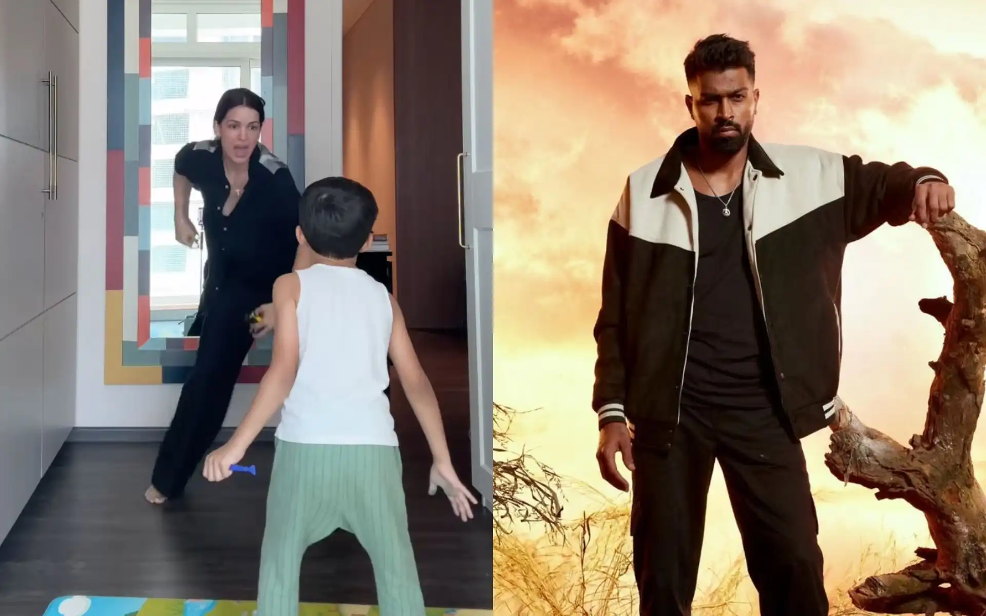 Hardik Pandya's ex-wife, Natasa posts happy dance video [Source: @natasastankovic__, @hardikpandya93/Instagram]