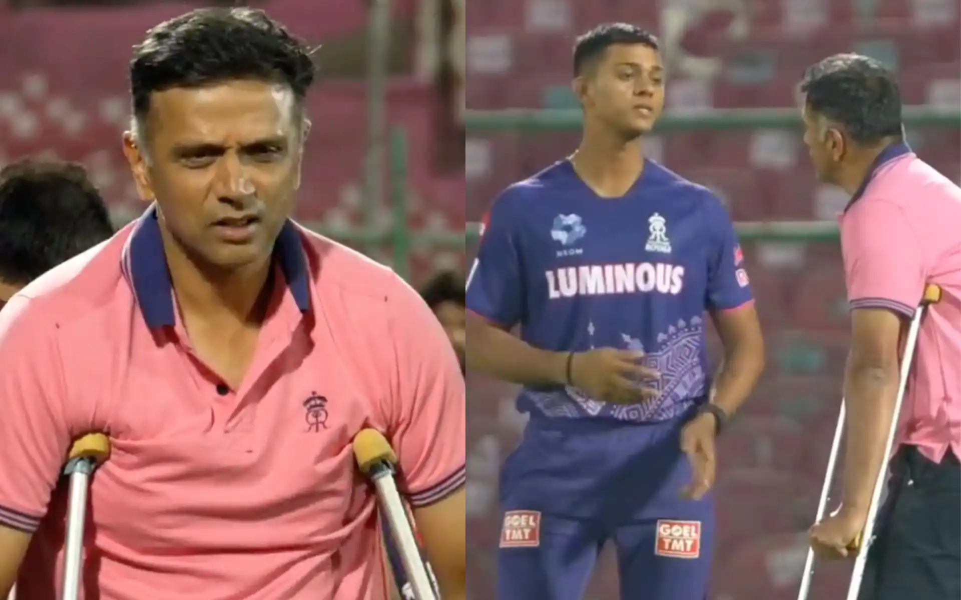 Rahul Dravid in RR training session (Source:@rajasthanroyals/X.com)