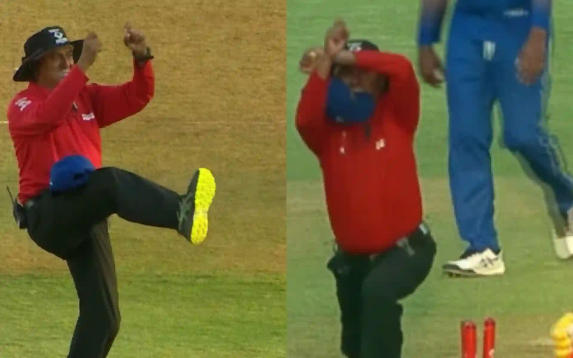 Umpire Mohammad Rafi in action [Source: @alt20.official/Instagram.com]