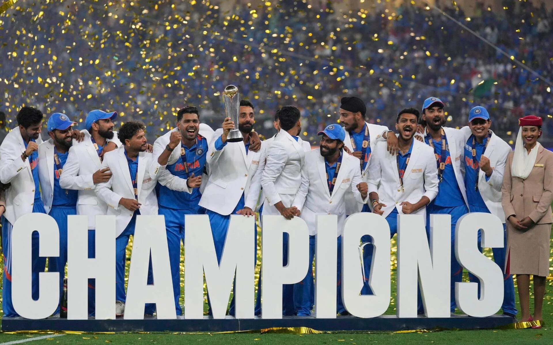 India Lifted The Champions Trophy 2025 (Source: AP Photos)