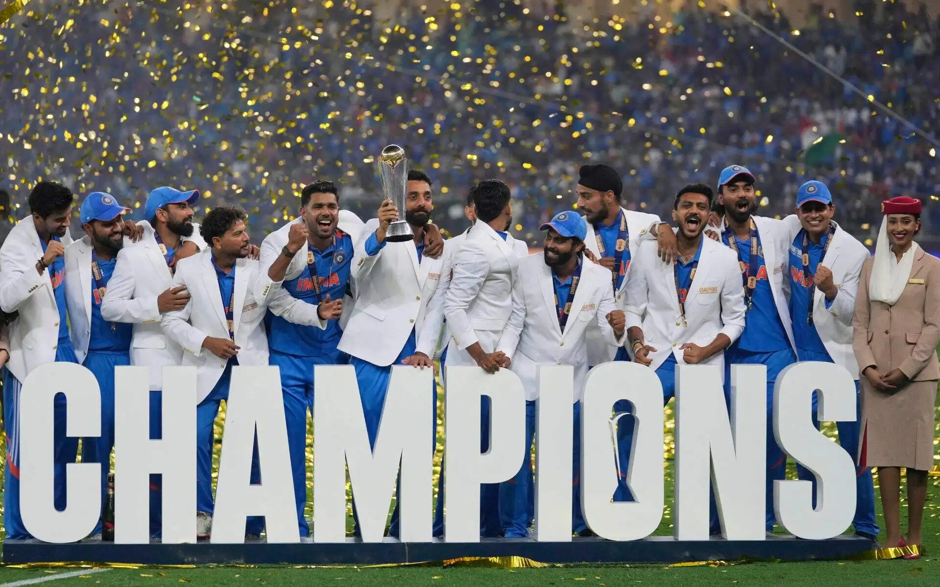 India Lifted The Champions Trophy 2025 (Source: AP Photos)