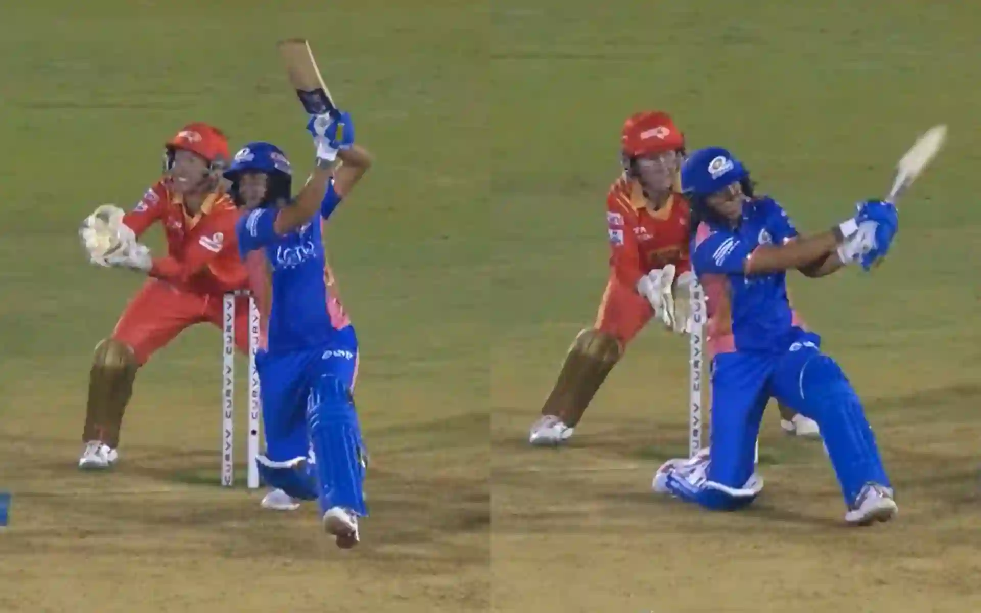 Harmanpreet Kaur goes big against Gujarat Giants [Source: @wplt20/x]