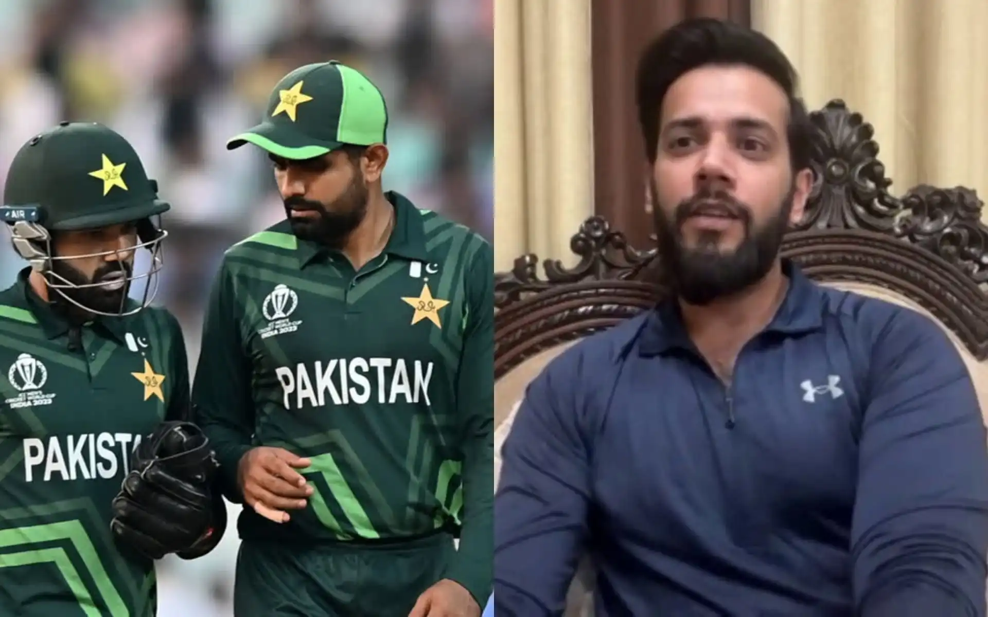 Imad Wasim shreds Pakistan cricket after Champions Trophy debacle [Source: @BabarAzam_152, @_FaridKhan/X.com]