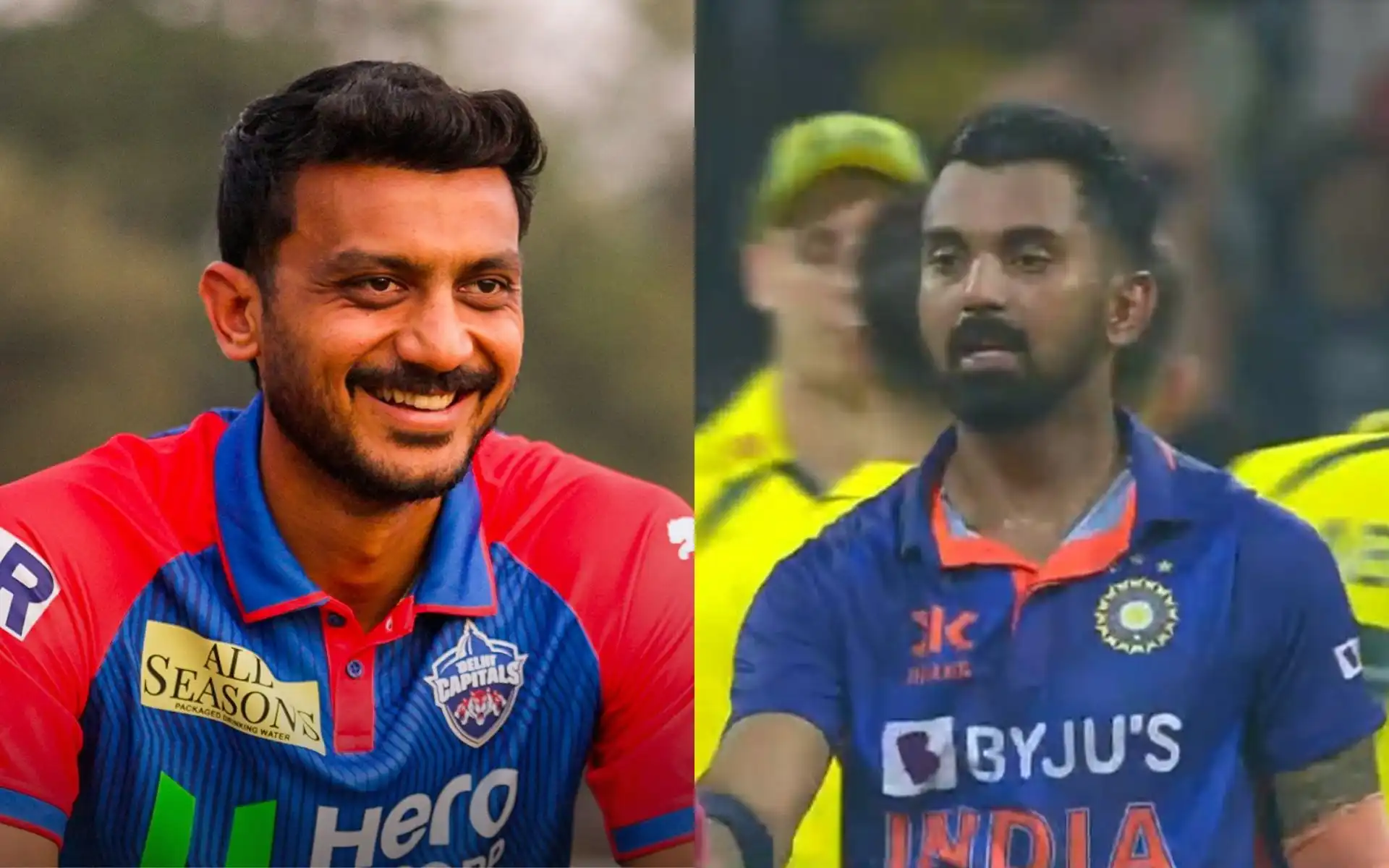 Axar Patel and KL Rahul [Source: @DelhiCapitals, @mufaddal_vohra/x]