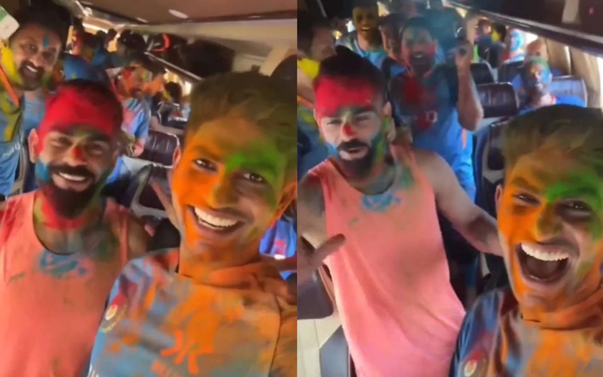 Virat Kohli, Shubman Gill and others celebrate Holi [Source: @rohittv_45/x]
