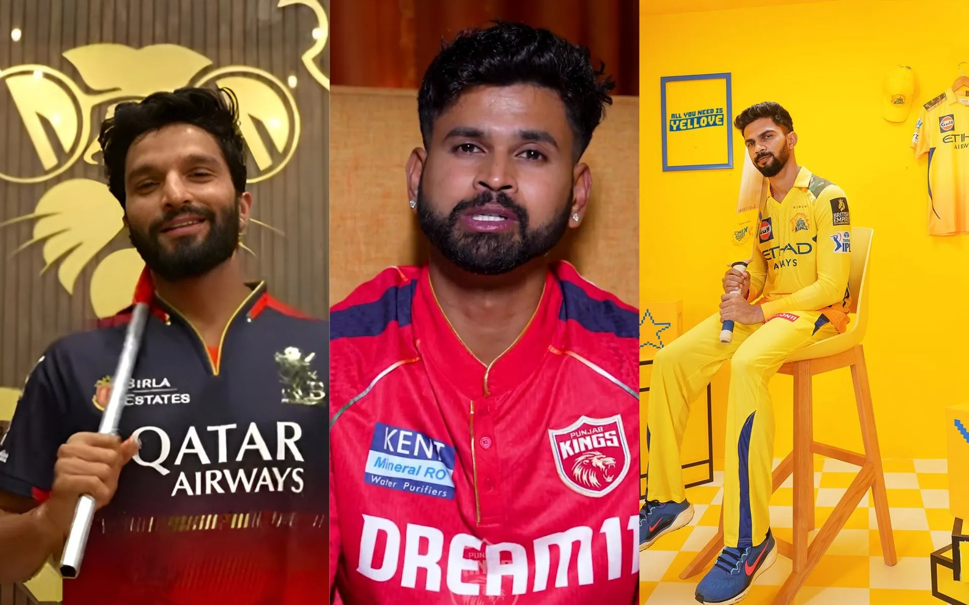 Rajat Patidar, Shreyas Iyer and Ruturaj Gaikwad [Source: @CricCrazyJohns, @Uthaya2911/x.com]