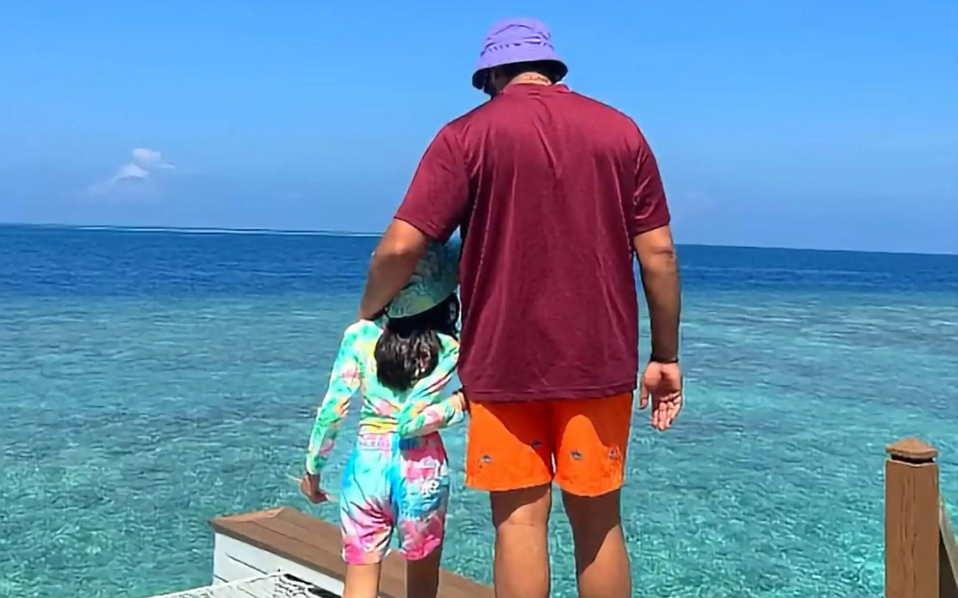 Rohit Sharma Unwinds In Maldives With Daughter Samaira Ahead Of Joining MI For IPL 2025