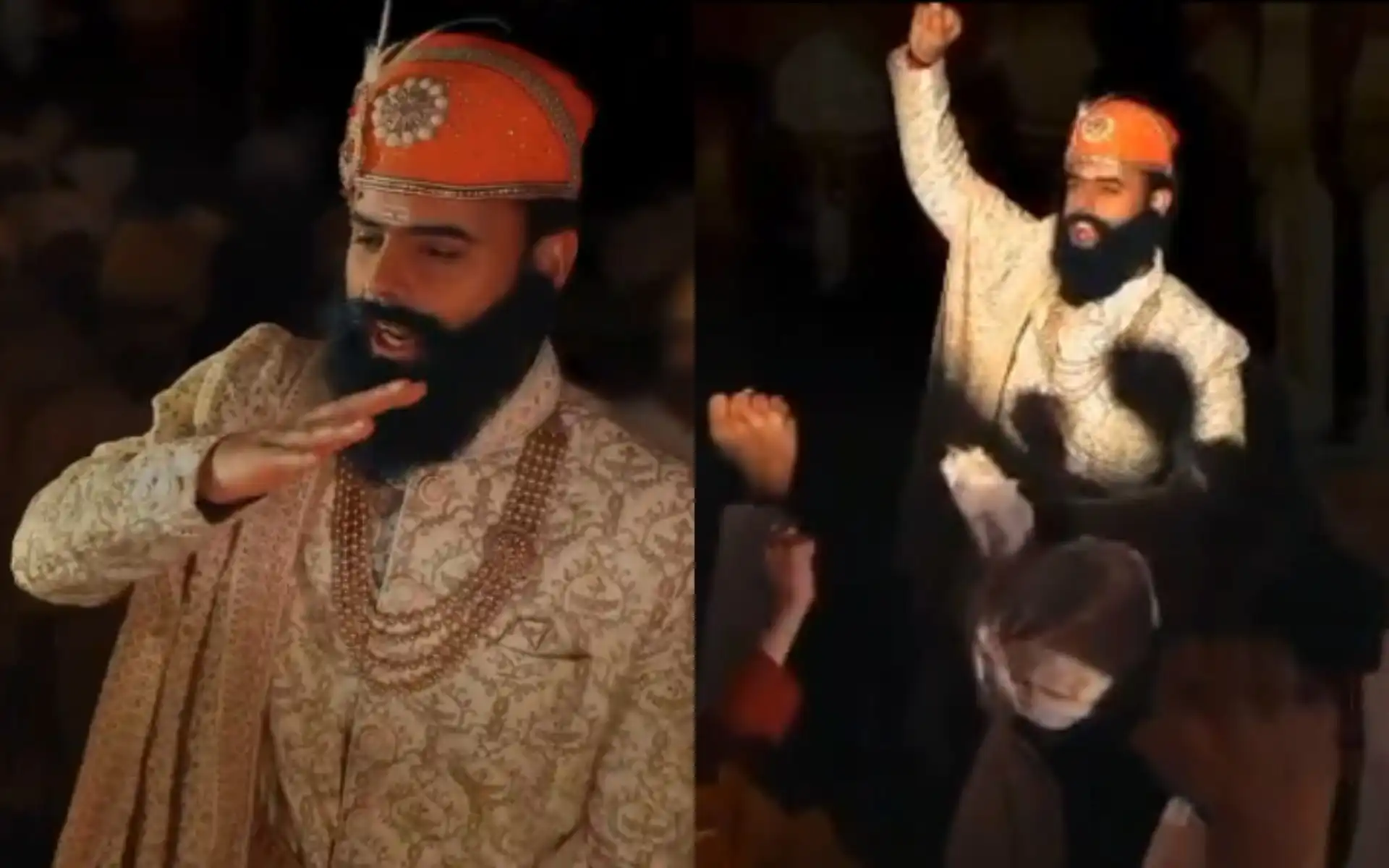 Nitish Rana acts as Chava [Source: @rajasthanroyals/X.com]