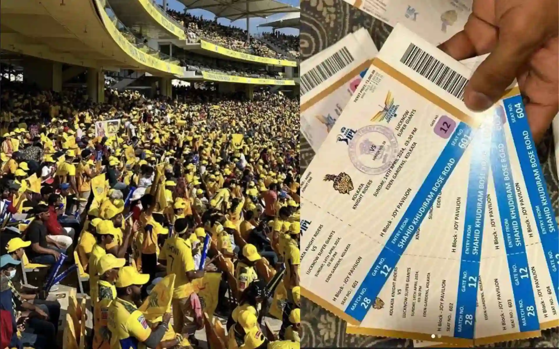 CSK vs MI tickets out (Source:@CricCrazyJohns,x.com)
