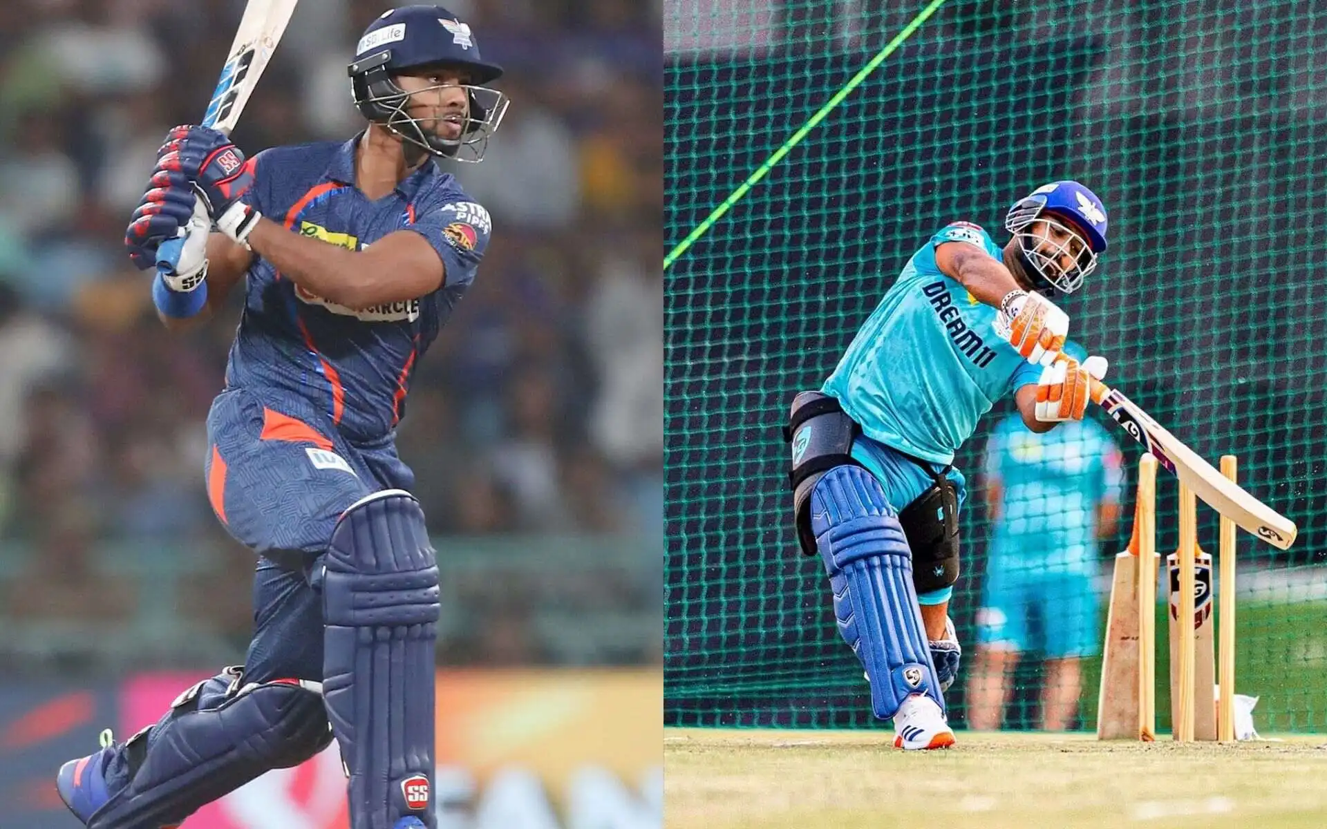 Nicholas Pooran and Rishabh Pant [Source: @LucknowIPL/x.com]