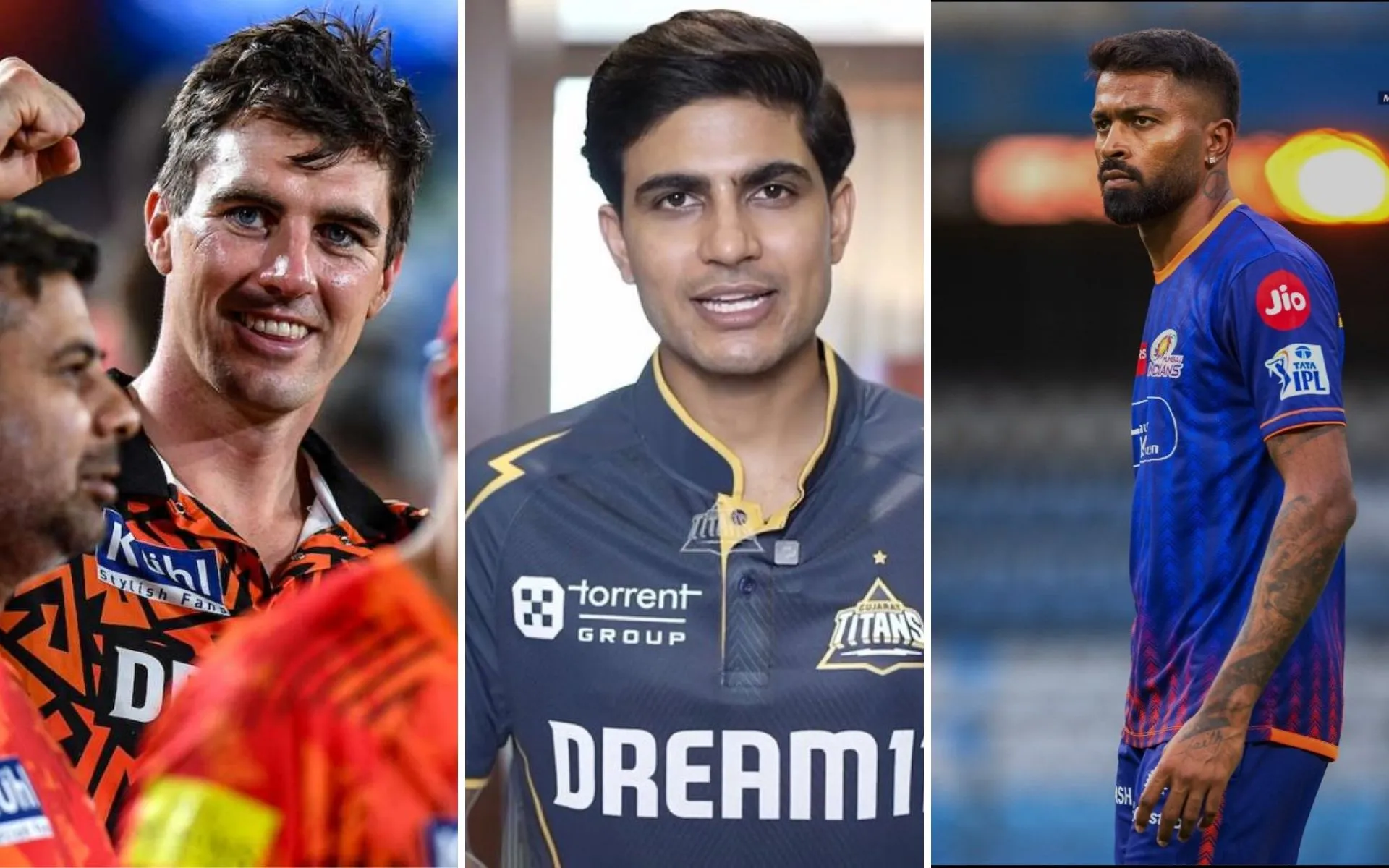 IPL 2025 Captains [Source: @AURAICTT, @Monish09cric, @Goat_Hardik33/X.com]