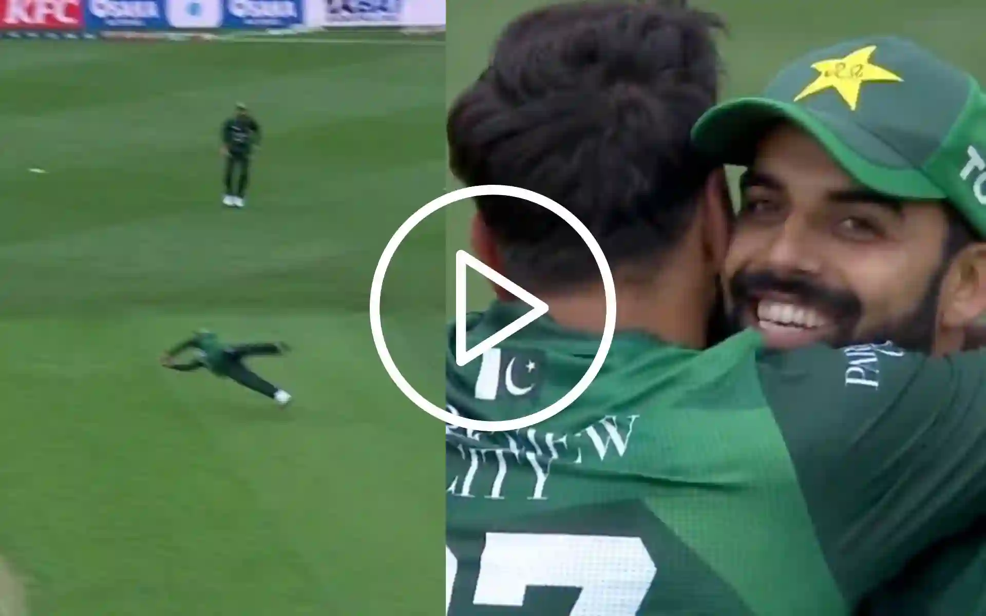[Watch] Haris Rauf Tightly Hugs Shadab Khan After He Makes Up For Dropped Catch