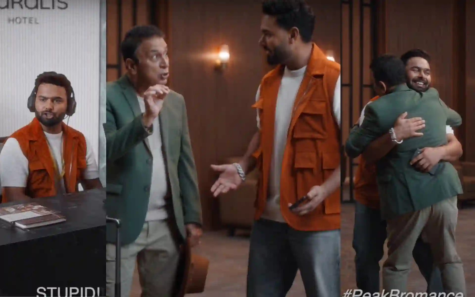 Rishabh Pant and Sunil Gavaskar (Source: @RishabhPant17/X.com)