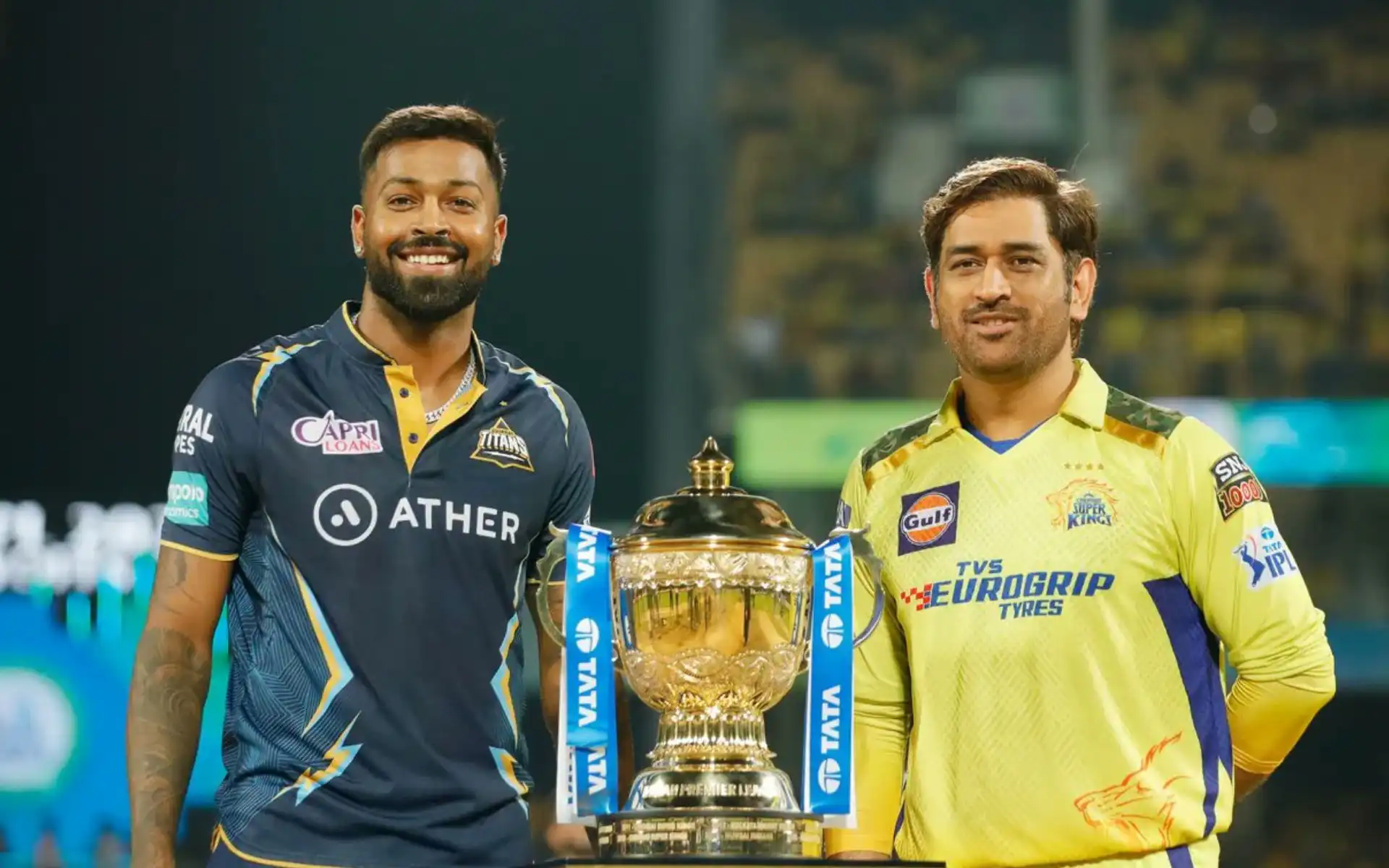 Hardik Pandya and MS Dhoni during IPL 2023 [Source: @ImTanujSingh/x.com]