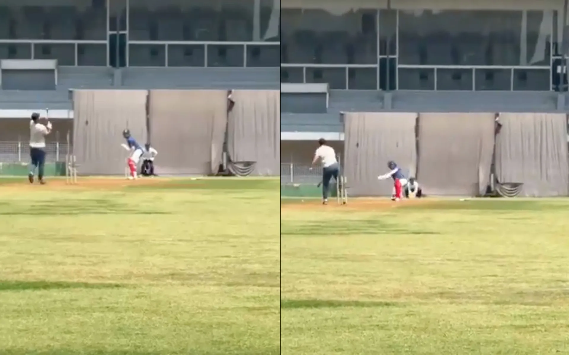 KL Rahul Practice - (Source:@ScreenGrab/DasJoyti.com)