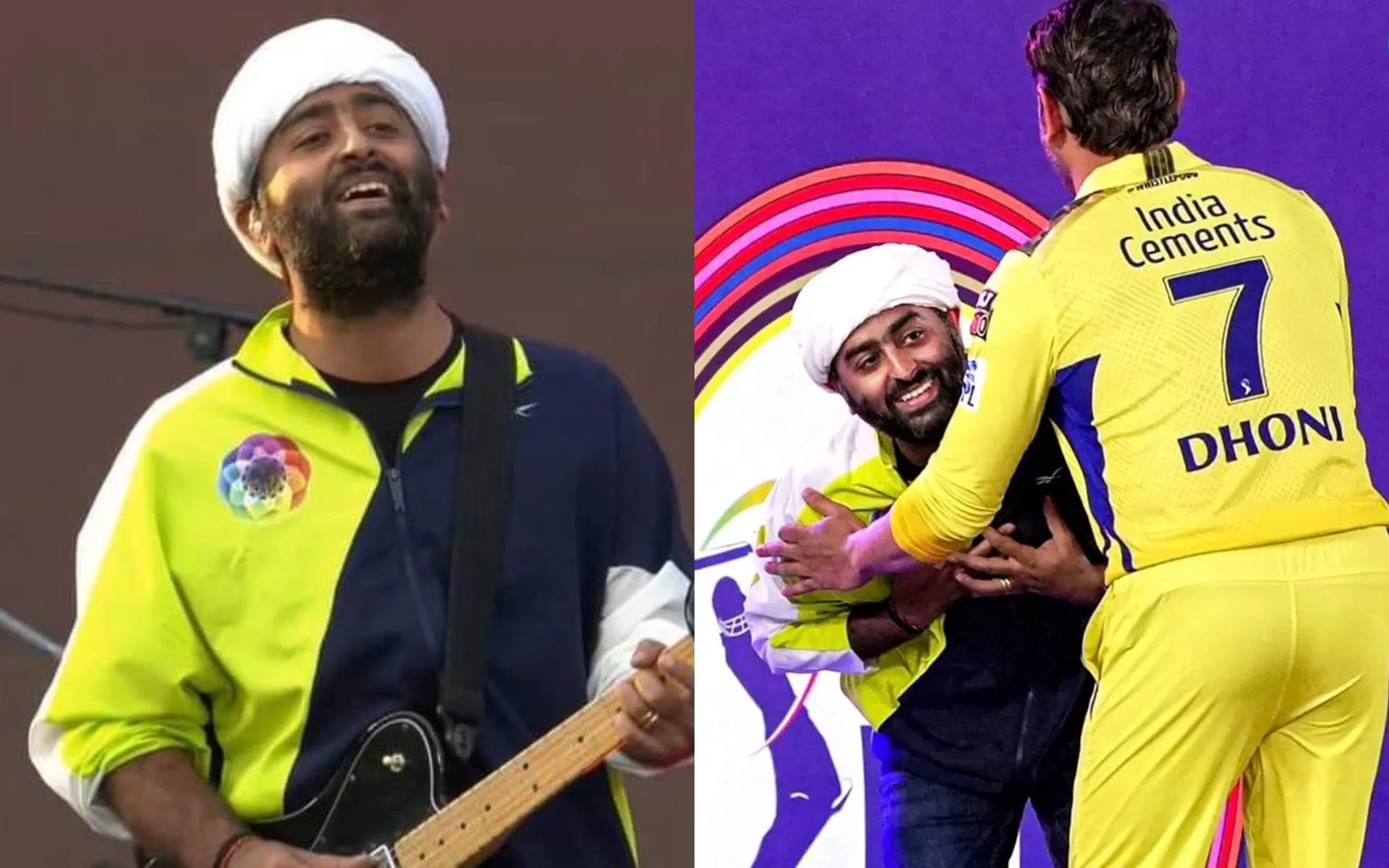 Arijit Singh & MS Dhoni [Source: @shahriyar_atiq, @TrollASHaters/x.com]