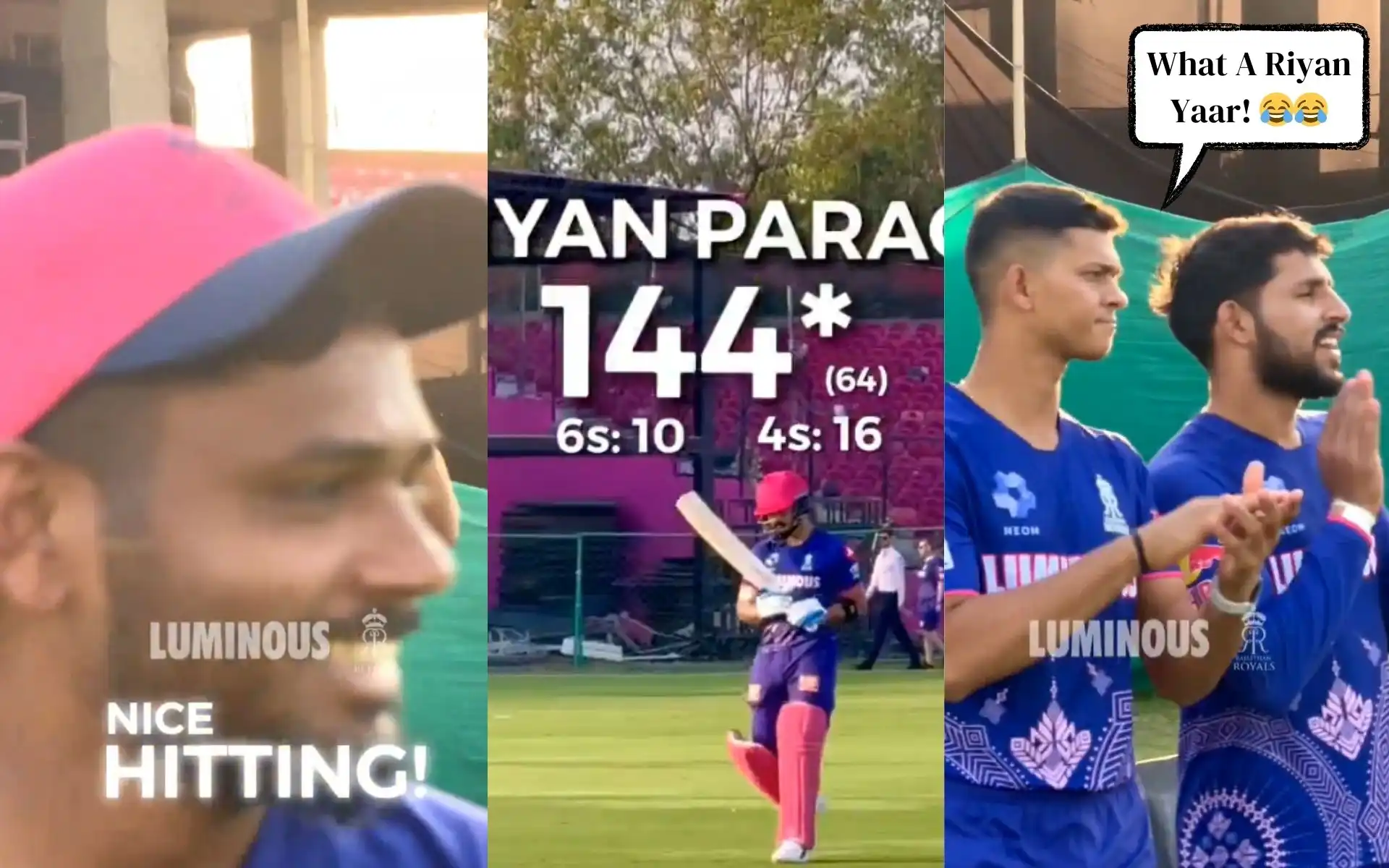 Sanju Samson, Riyan Parag, Yashasvi Jaiswal and Dhruv Jurel (Source: @rajasthanroyals/X.com)