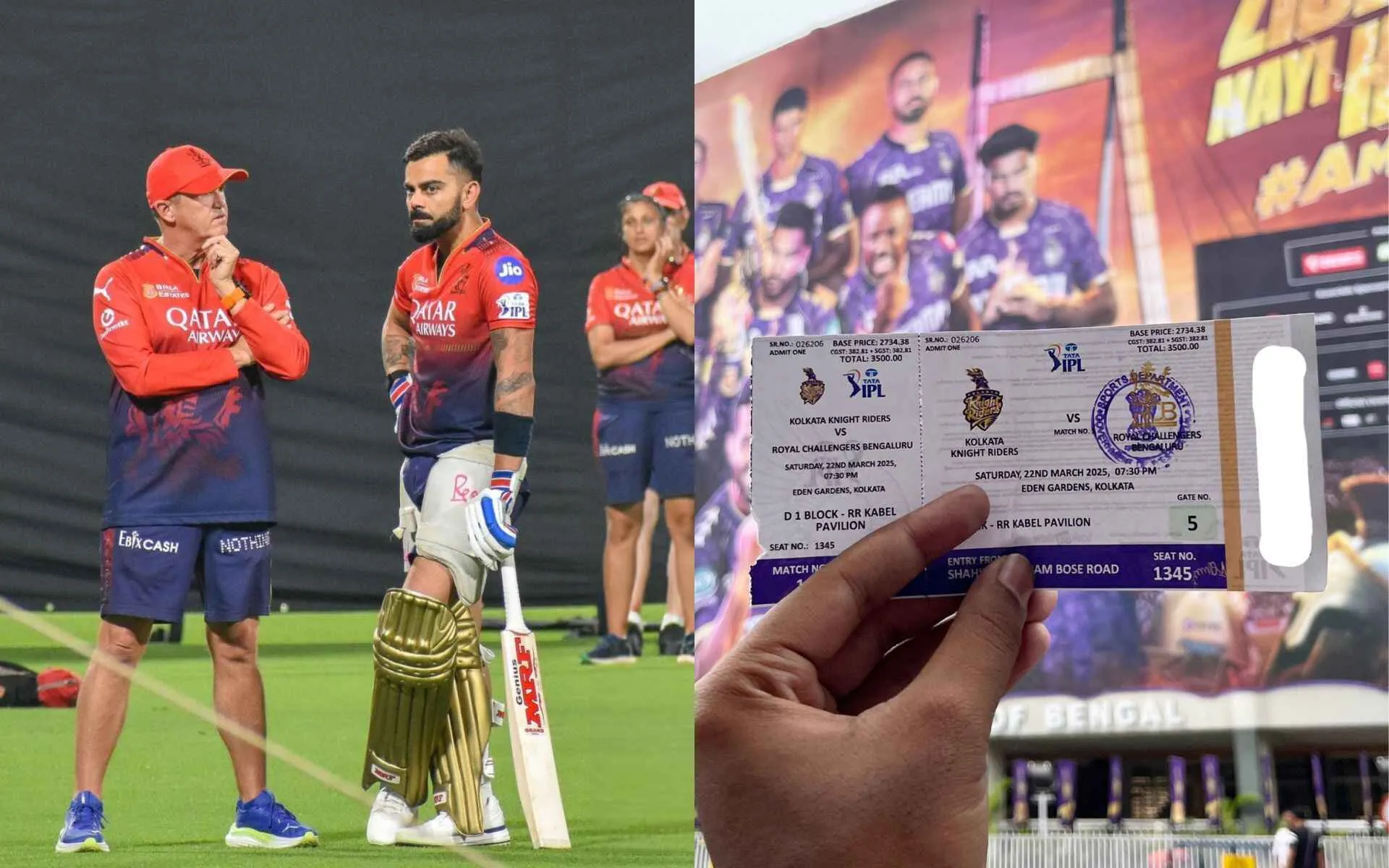 KKR vs RCB Tickets( Source:@akashjash24/x.com)
