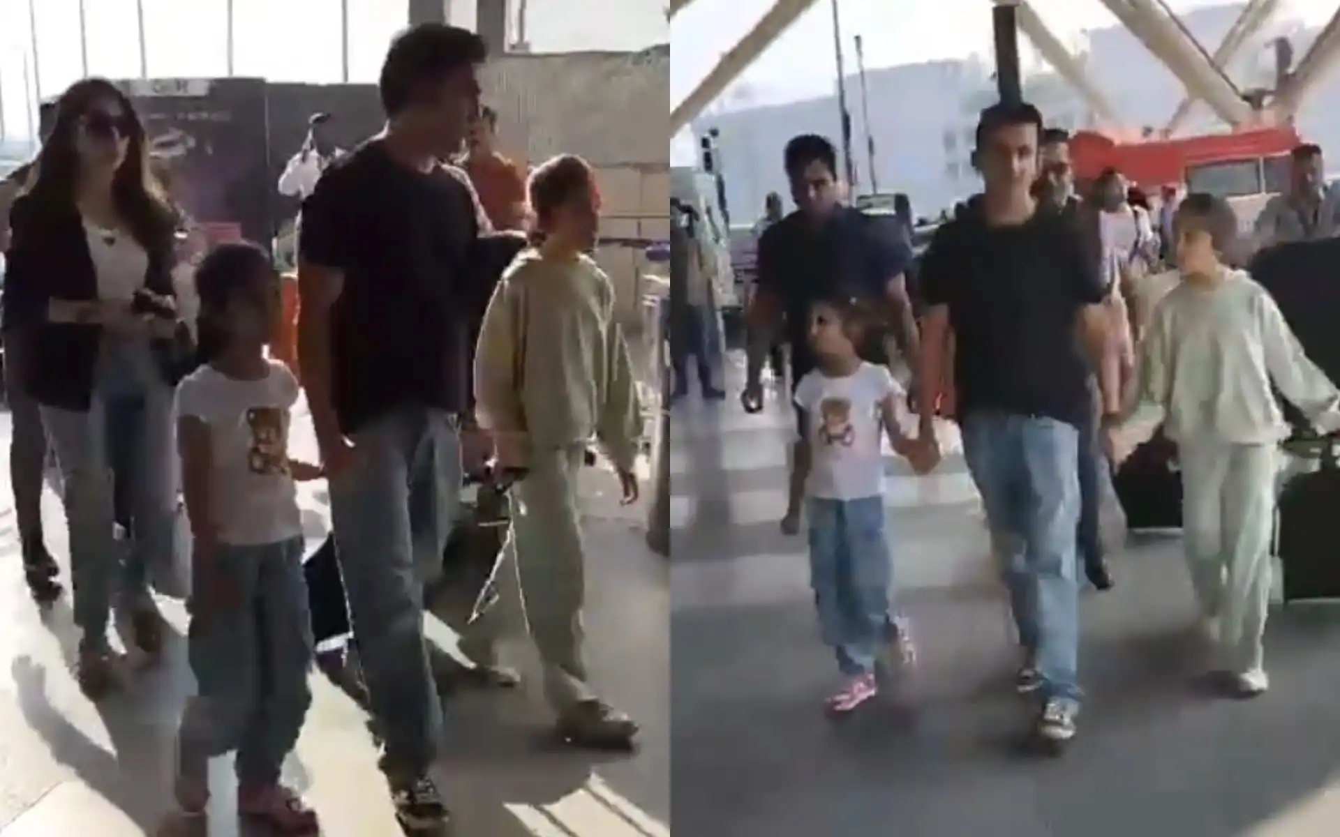 Gautam Gambhir and family [Source: @CricCrazyJohns/X.com]