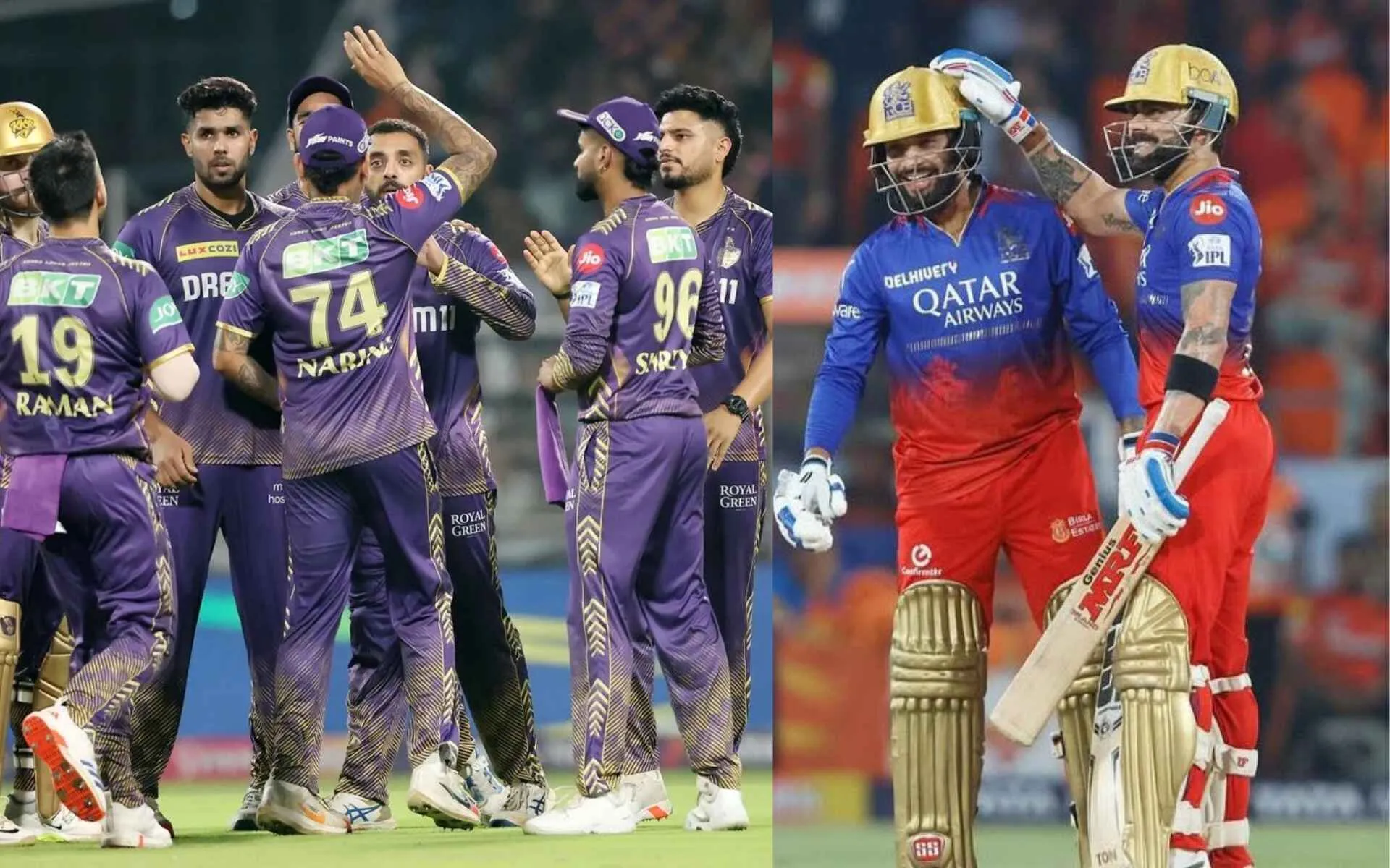 RCB vs KKR (Source:@murliwalabook,x.com)