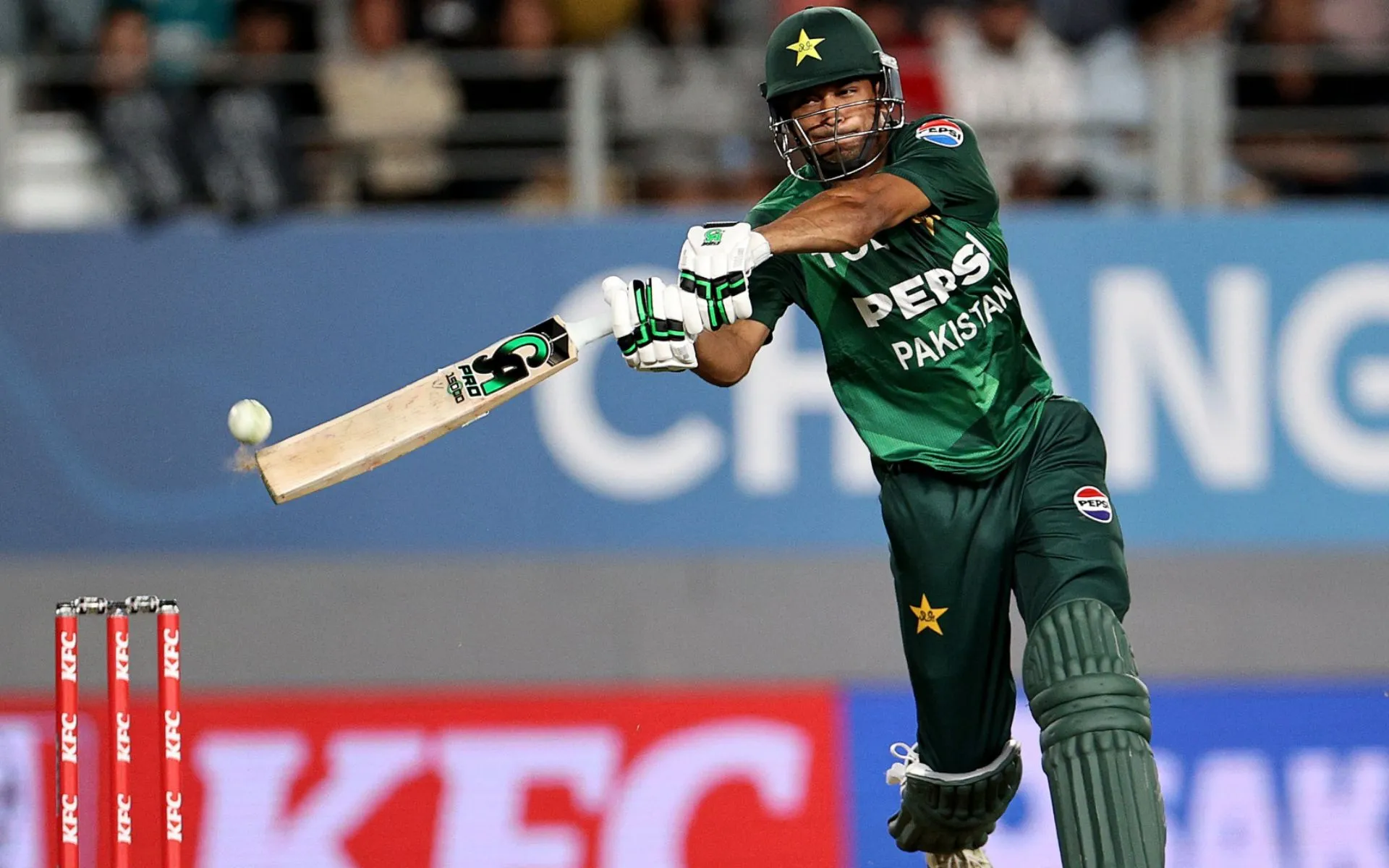Hasan Nawaz in action [Source: @TheRealPCB/X]