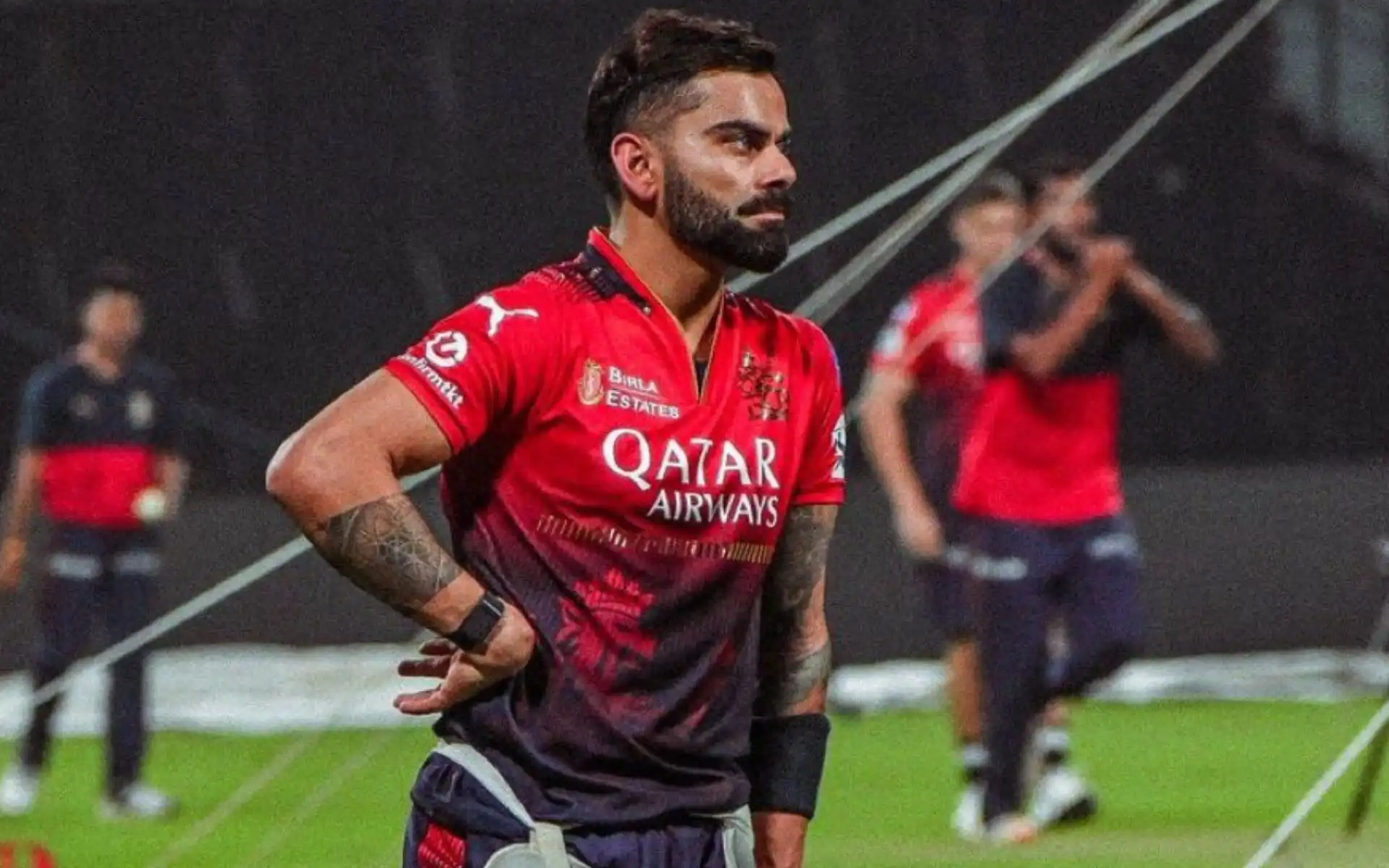 Virat Kohli in RCB Practice ahead of IPL 2025 [Source: @ishi_178/x.com]