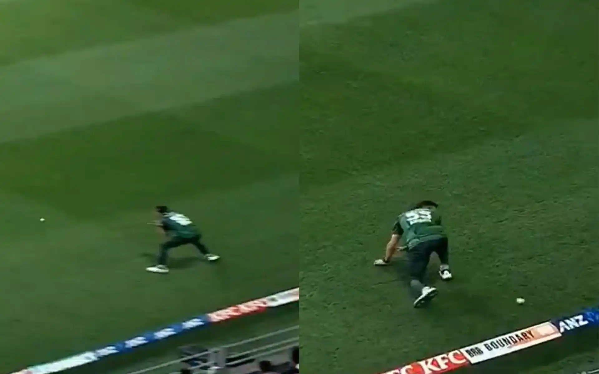 Abbas Afridi Misfield (Source: @BLACKCAPS/X.com)