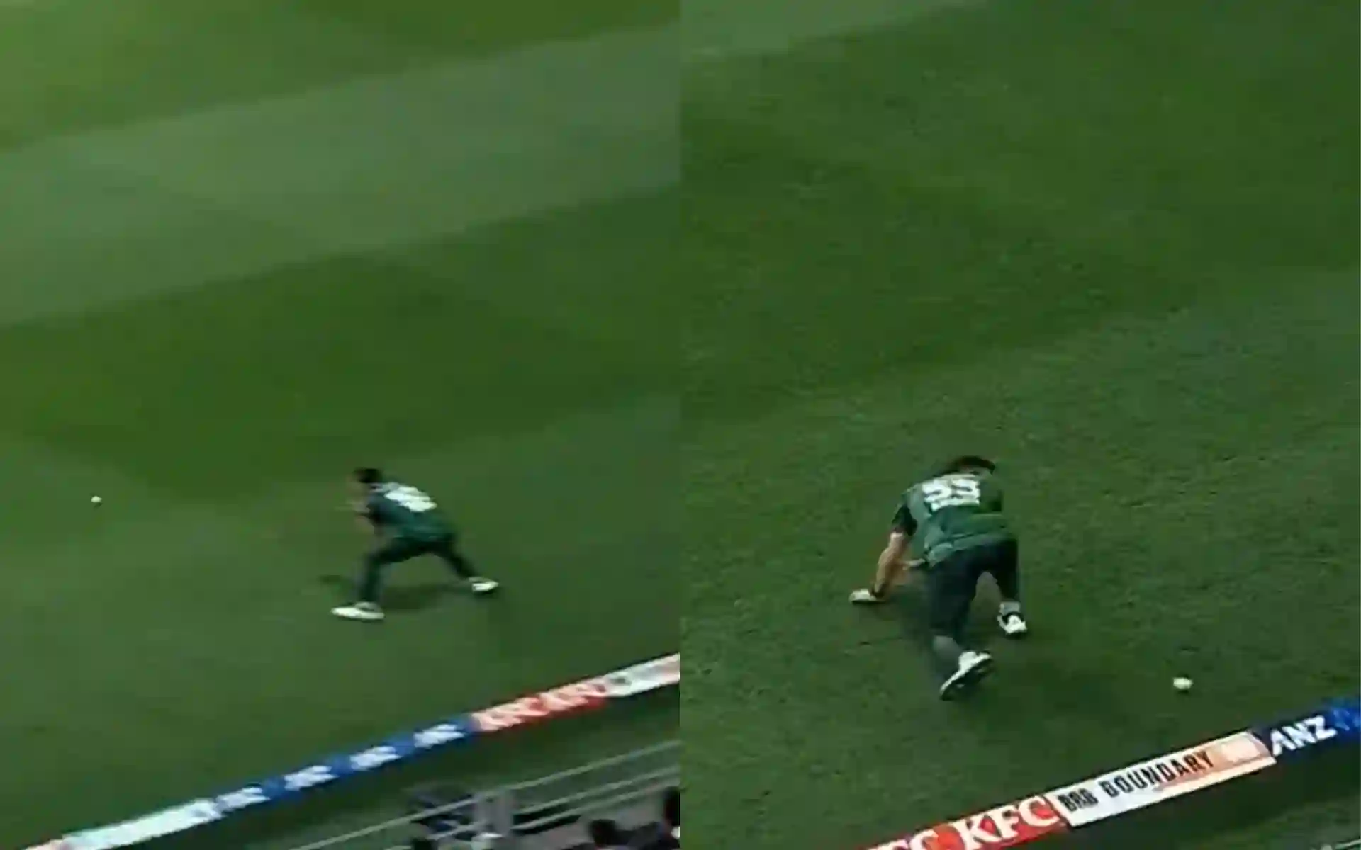 Abbas Afridi Misfield (Source: @BLACKCAPS/X.com)