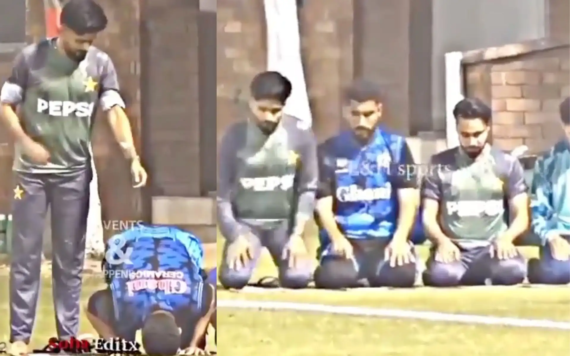 Babar Azam performing Nawaz (Source:@SahiB1431/X.com)