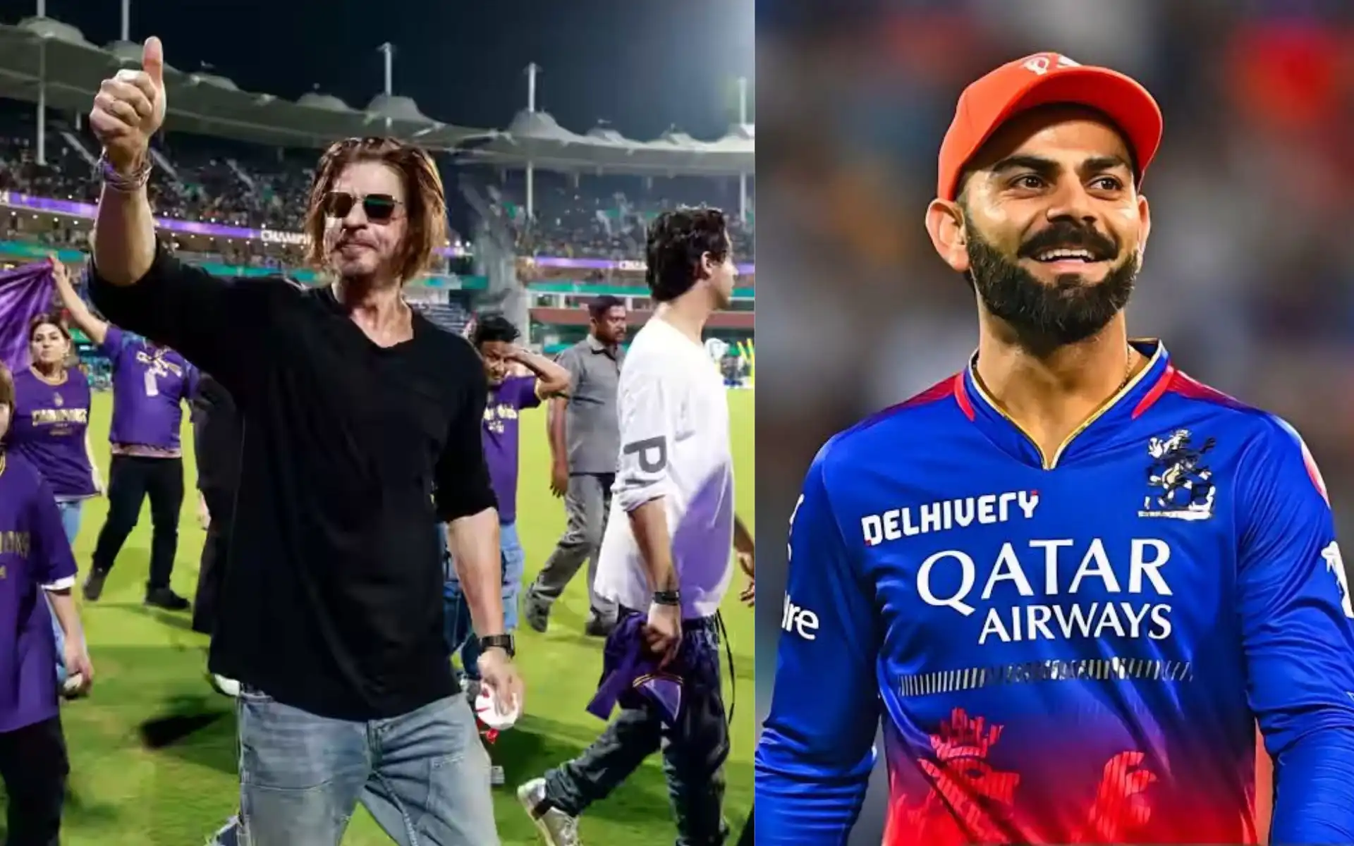 Shah Rukh Khan and Virat Kohli [Source: @_smart_boy_17/X.com]