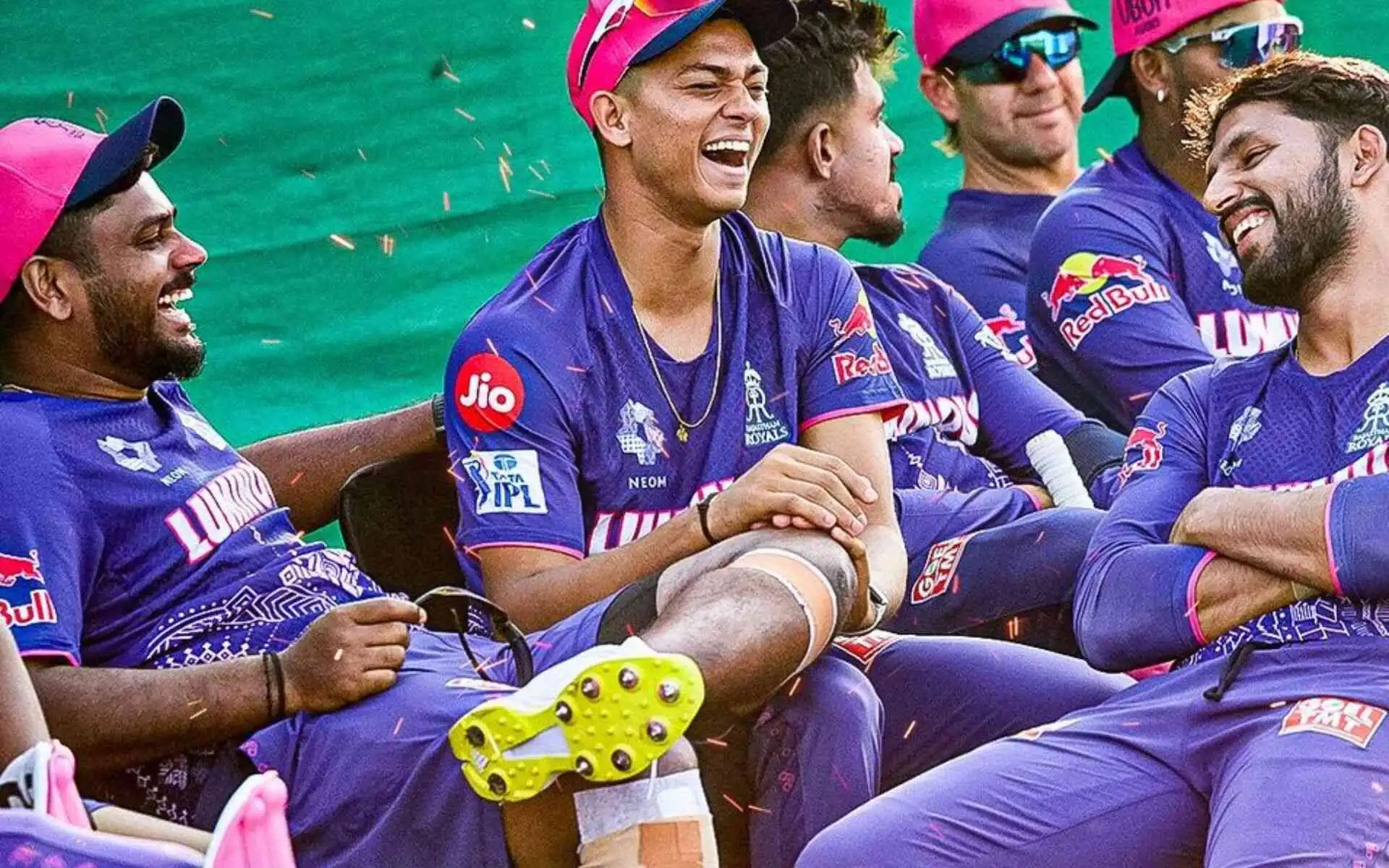 Rajasthan Royals players in training (Source:@SanjuSamson_Era/X.com)