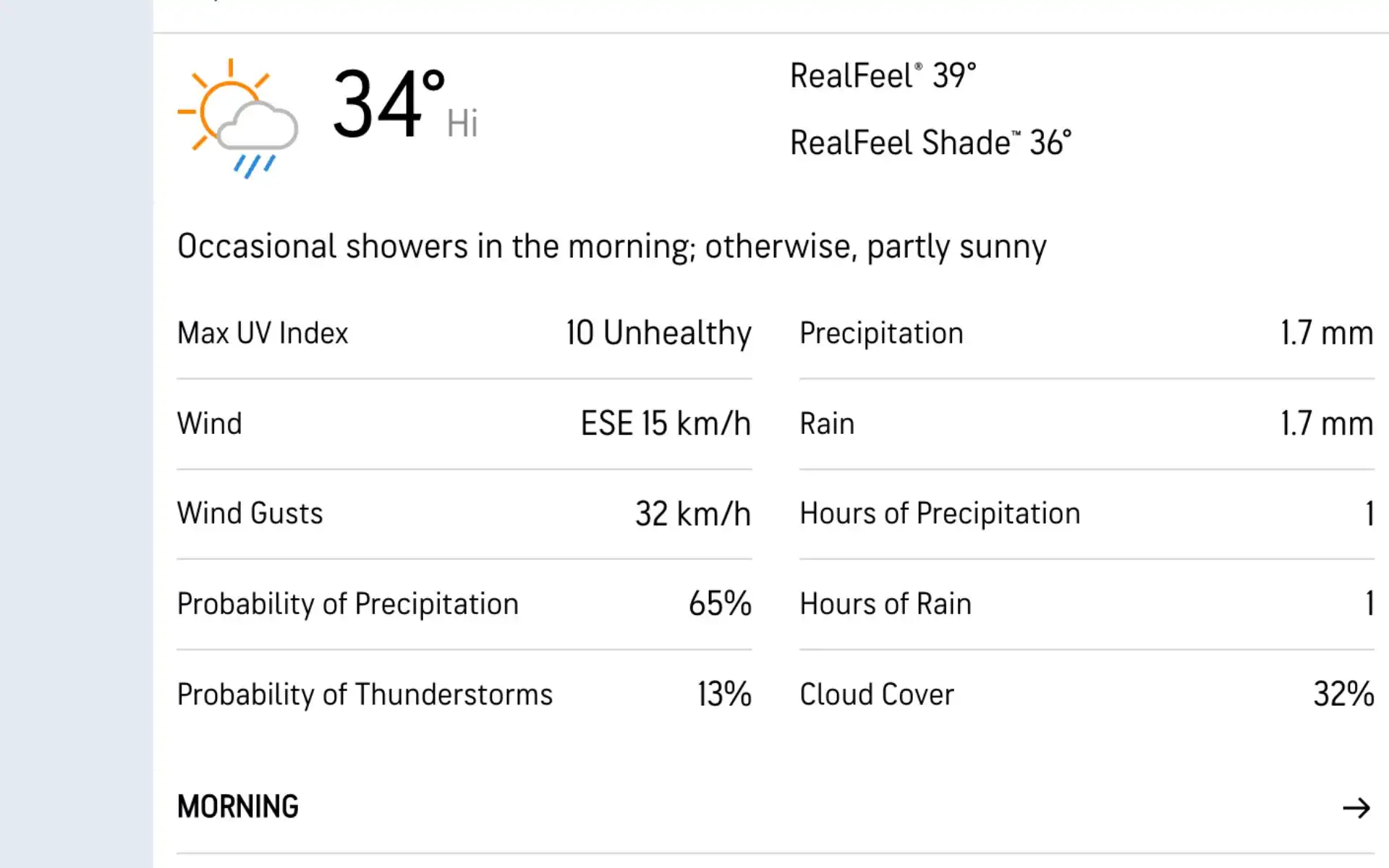 CSK vs MI Weather Report (AccuWeather.com)