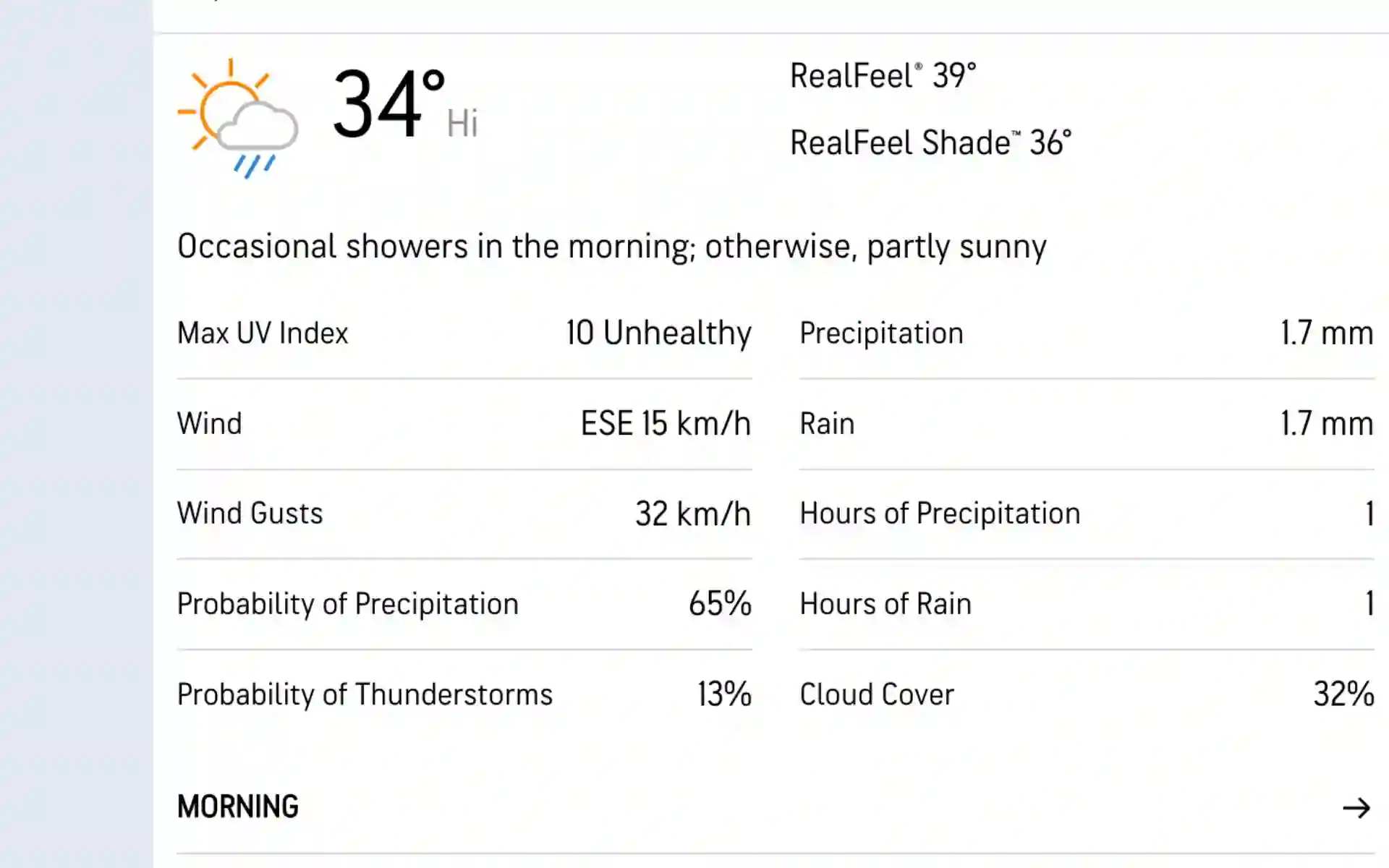 CSK vs MI Weather Report (AccuWeather.com)