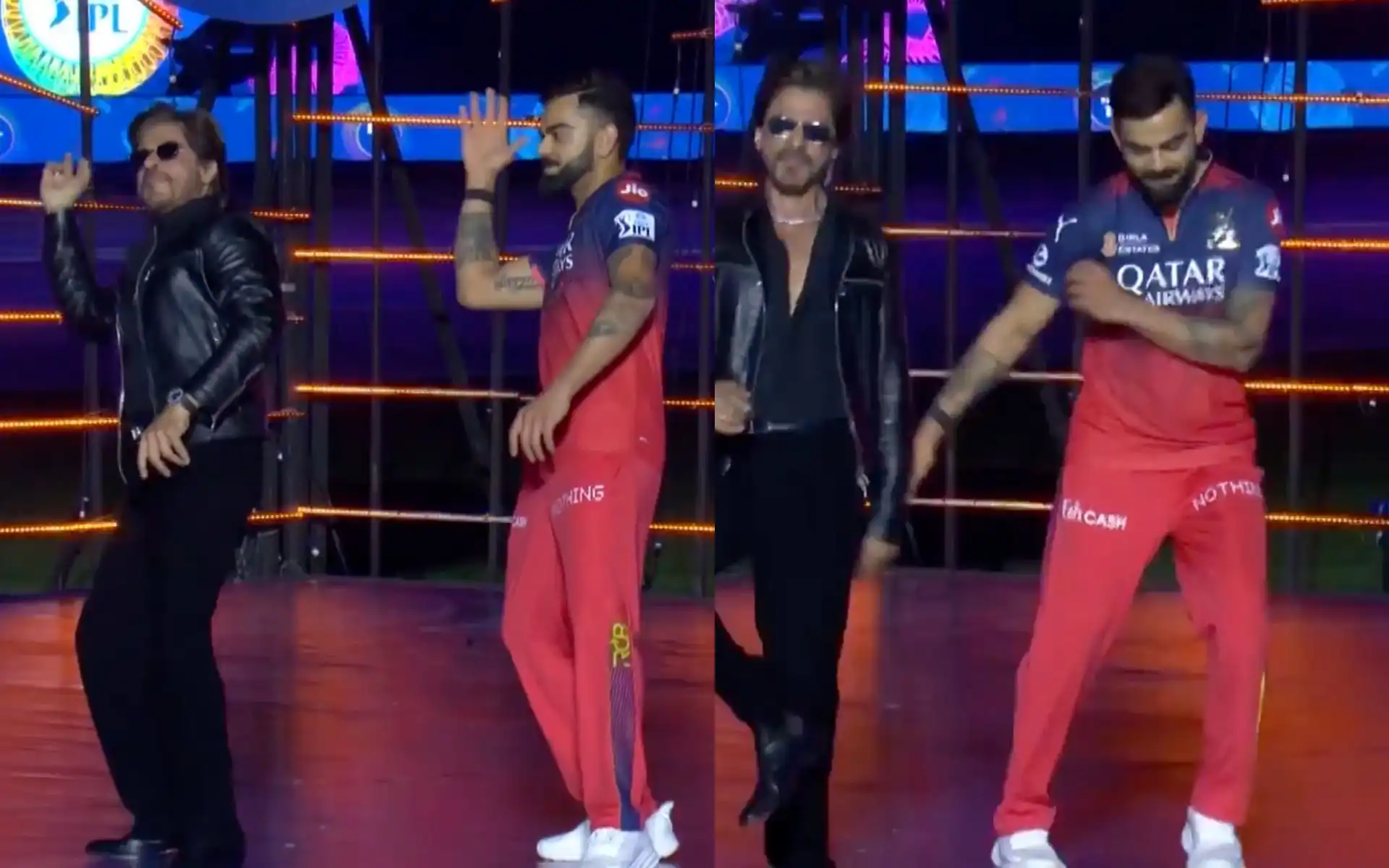 SRK, Kohli dance moves [Source: @mufaddal_vohra/X.com]
