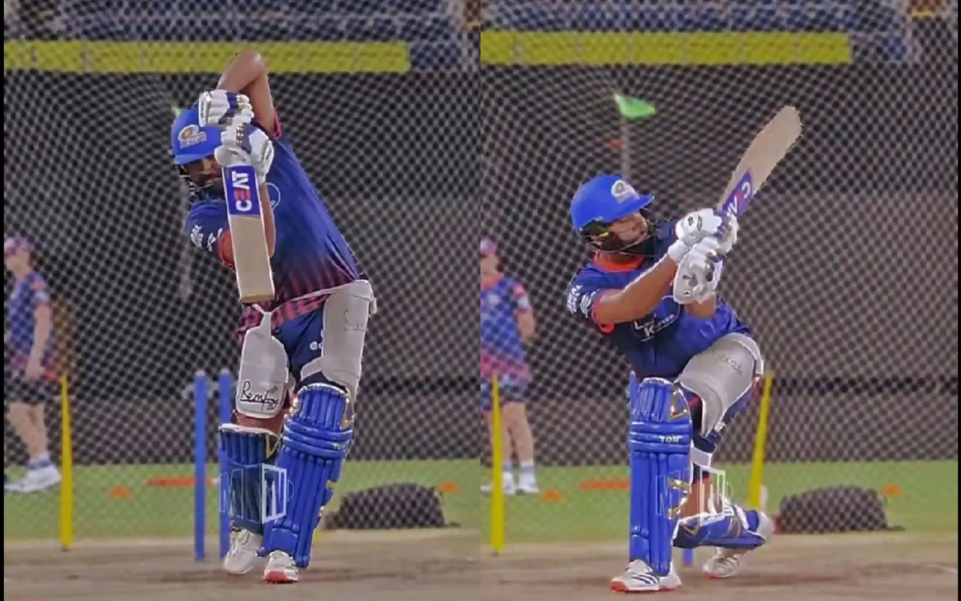 Rohit Sharma Sweating Hard In The Nets (Source: @mipaltan/x.com)