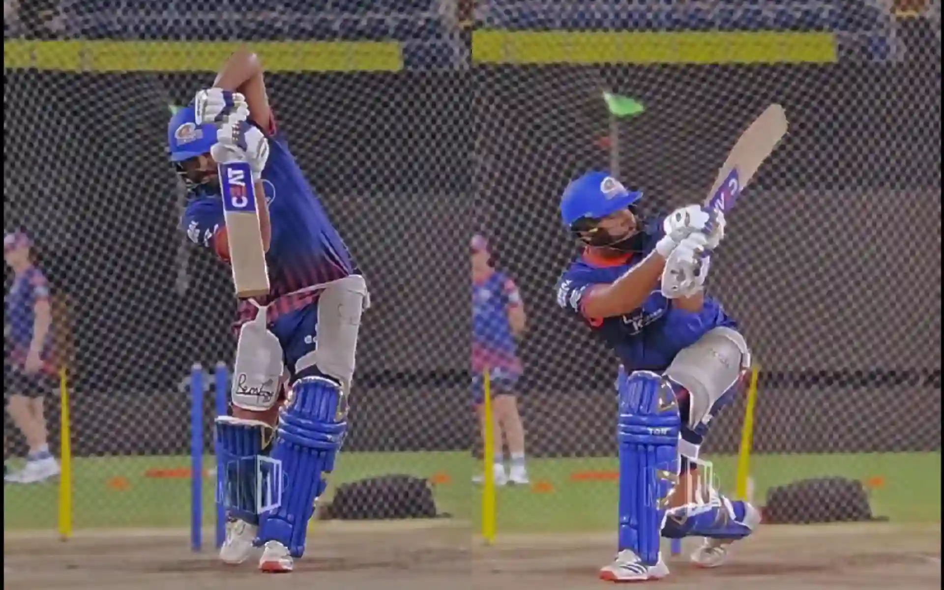 Rohit Sharma Sweating Hard In The Nets (Source: @mipaltan/x.com)