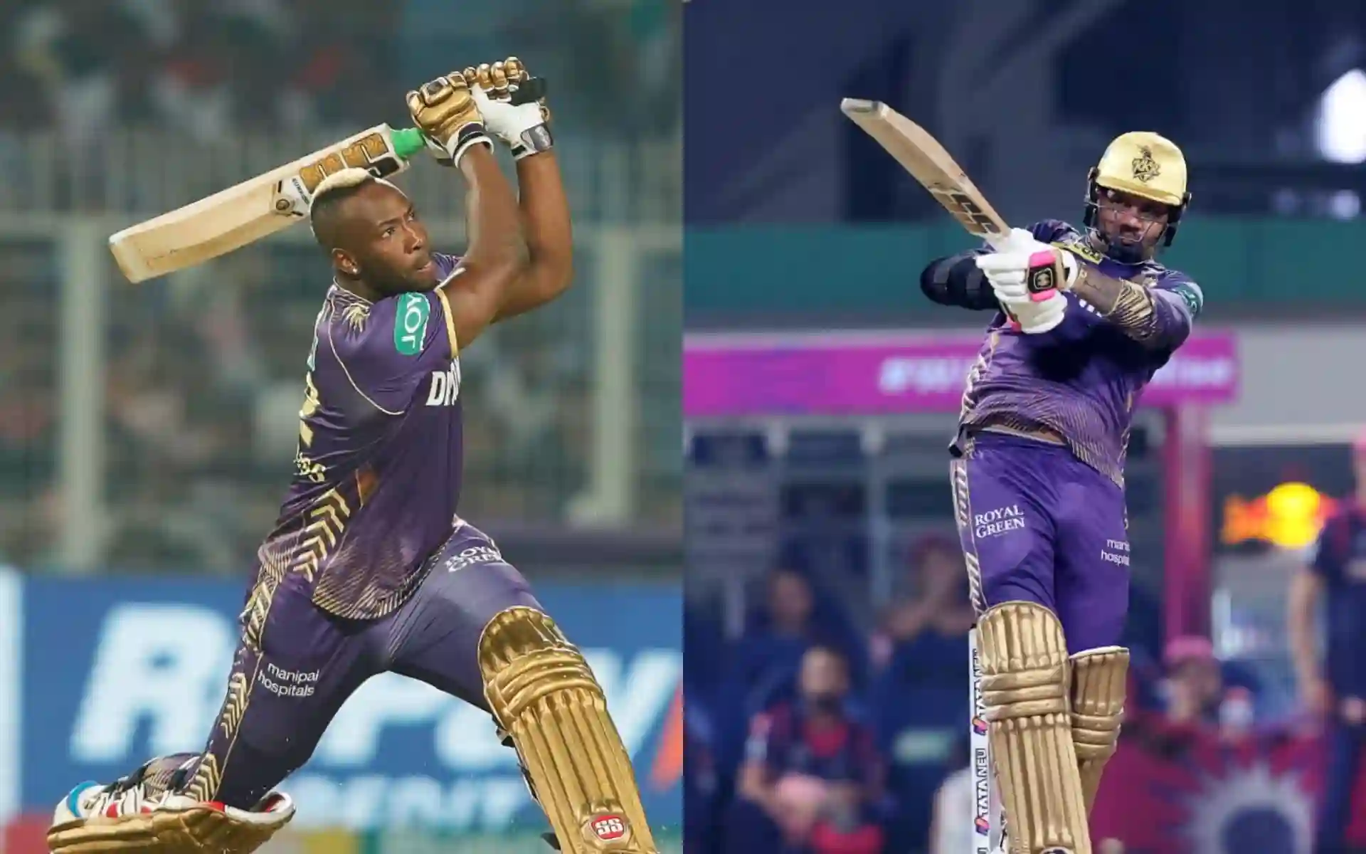 Andre Russell and Sunil Narine for KKR. [Source - IPL/x.com]