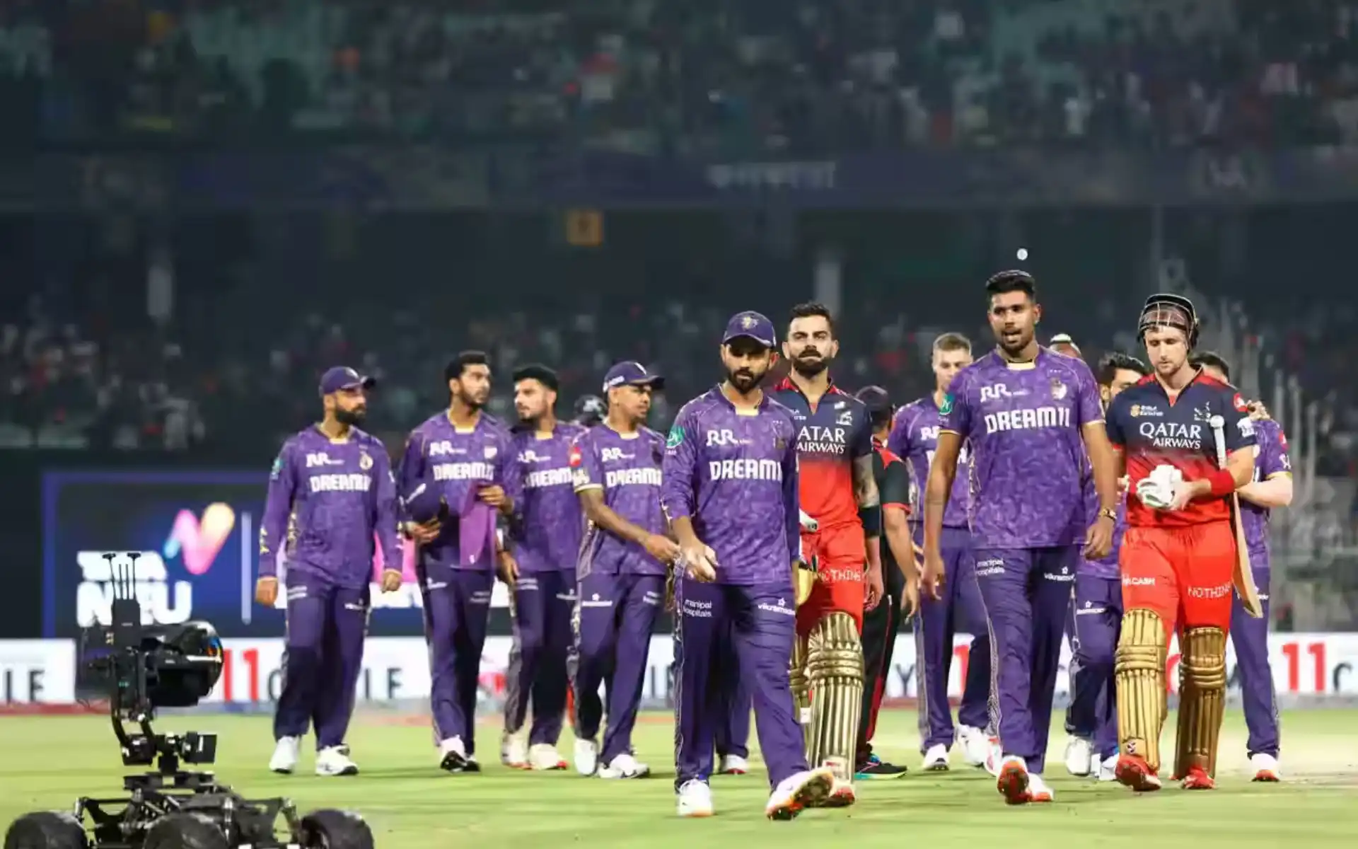 KKR and RCB players after IPL 2025 Match 1 [Source: iplt20.com]