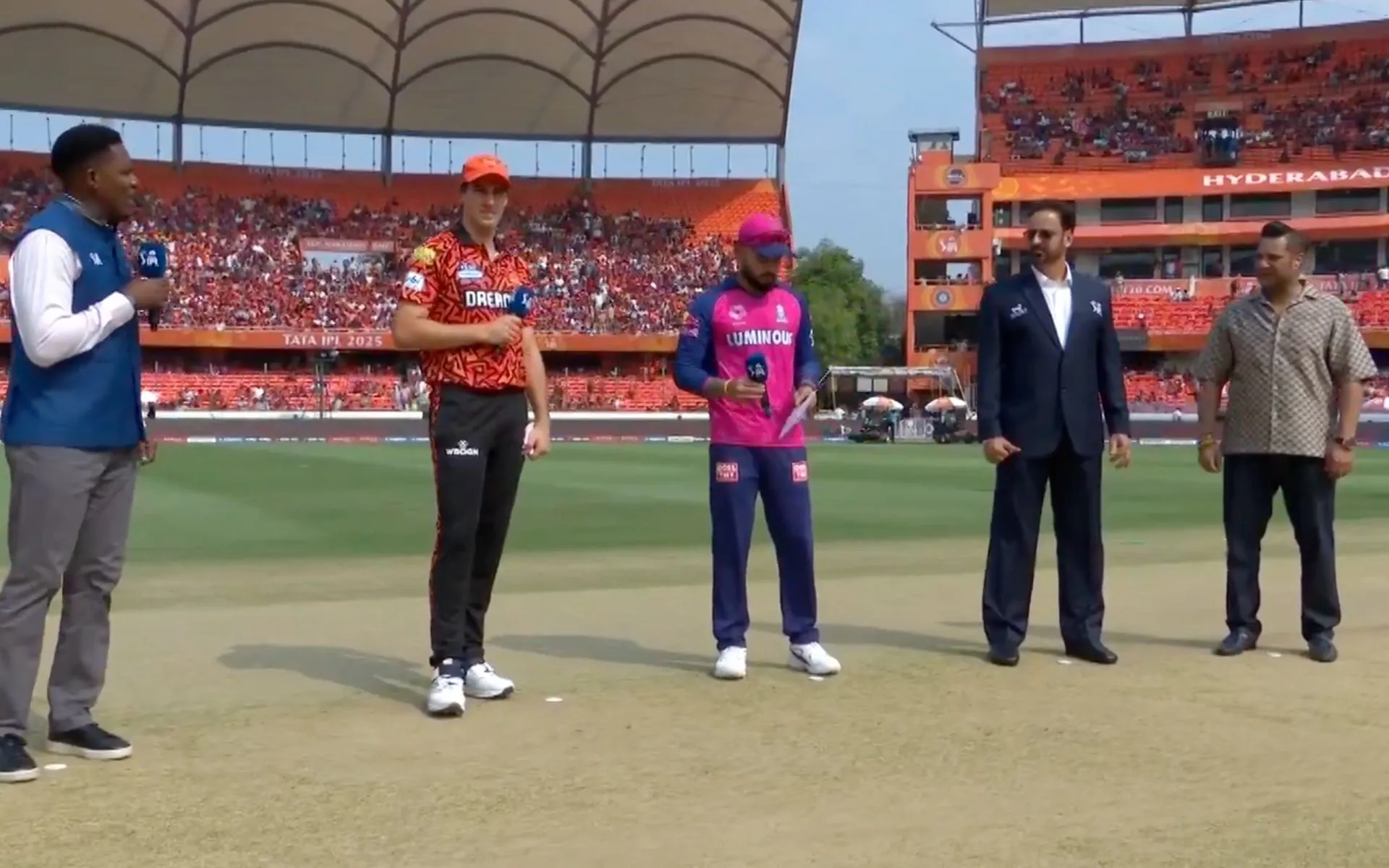 Riyan Parag won the toss (Source:@Dkumar250,x.com)