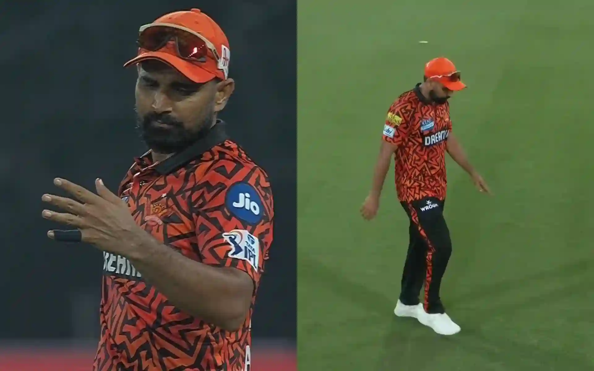 Mohammed Shami goes out of the field [Source: @lightningspeedk/X]