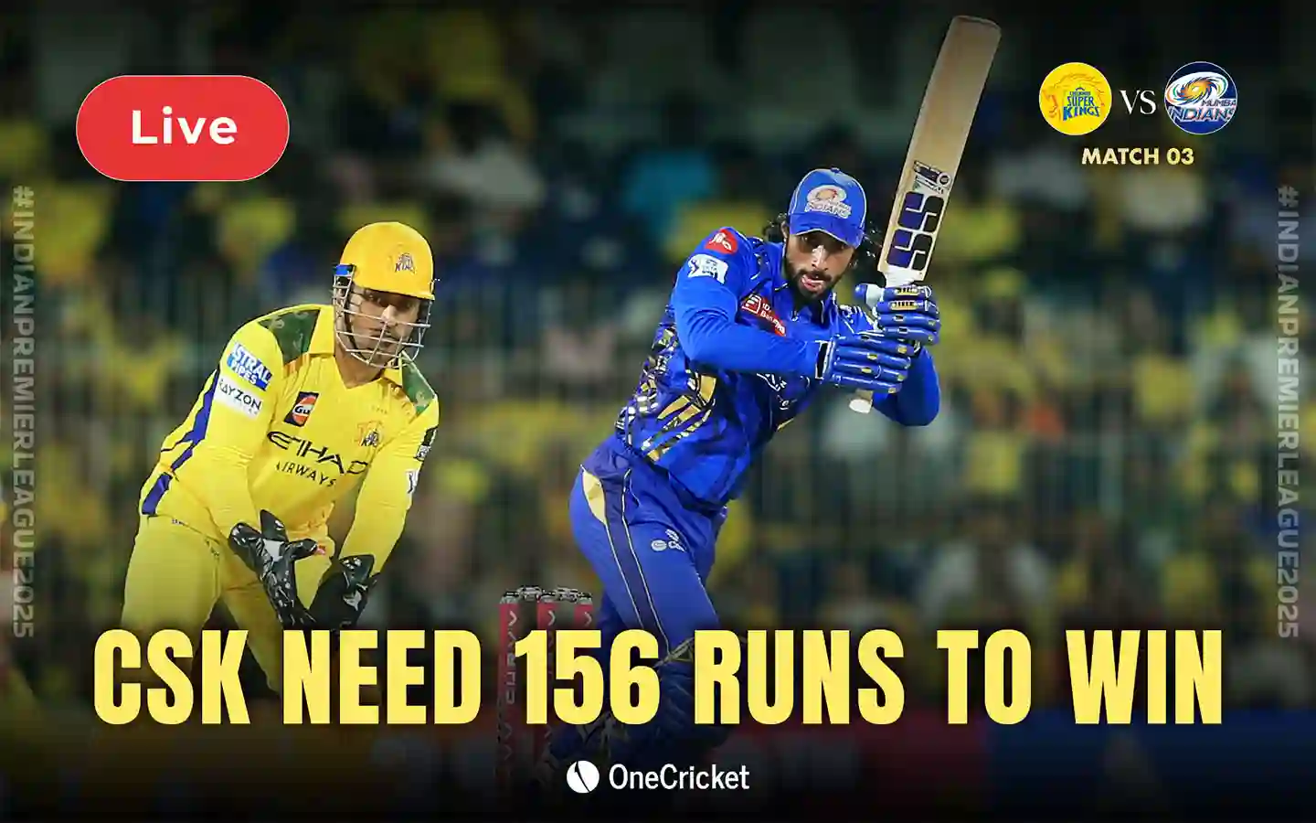 CSK vs MI IPL 2025 Match 3 Live Score: Match Updates, Highlights And Live Streaming